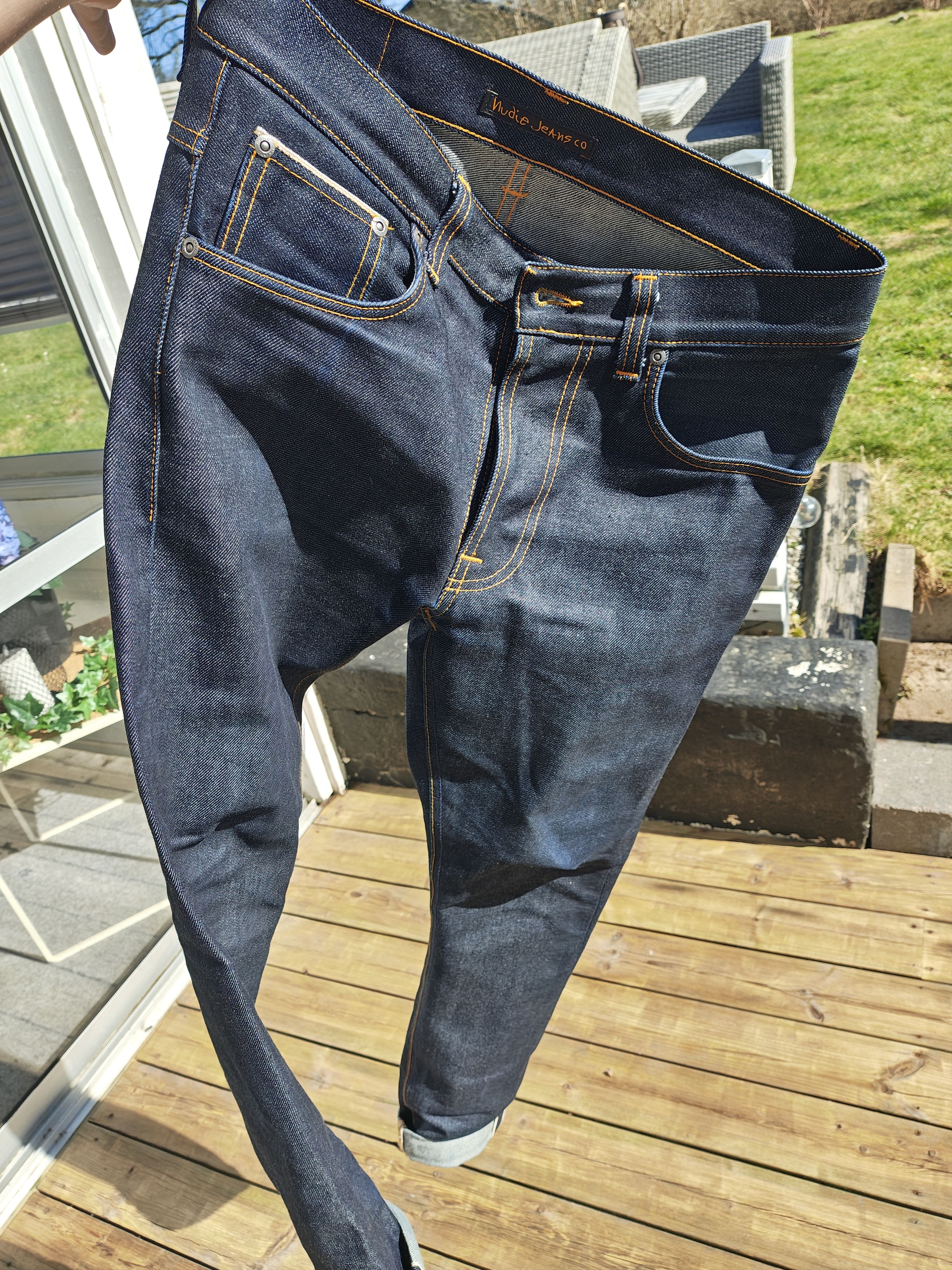 Nudie Jeans Nudie Jeans Lean Dean Dry Japan Selvage, W29 L30 Size US 29 - 6 Thumbnail