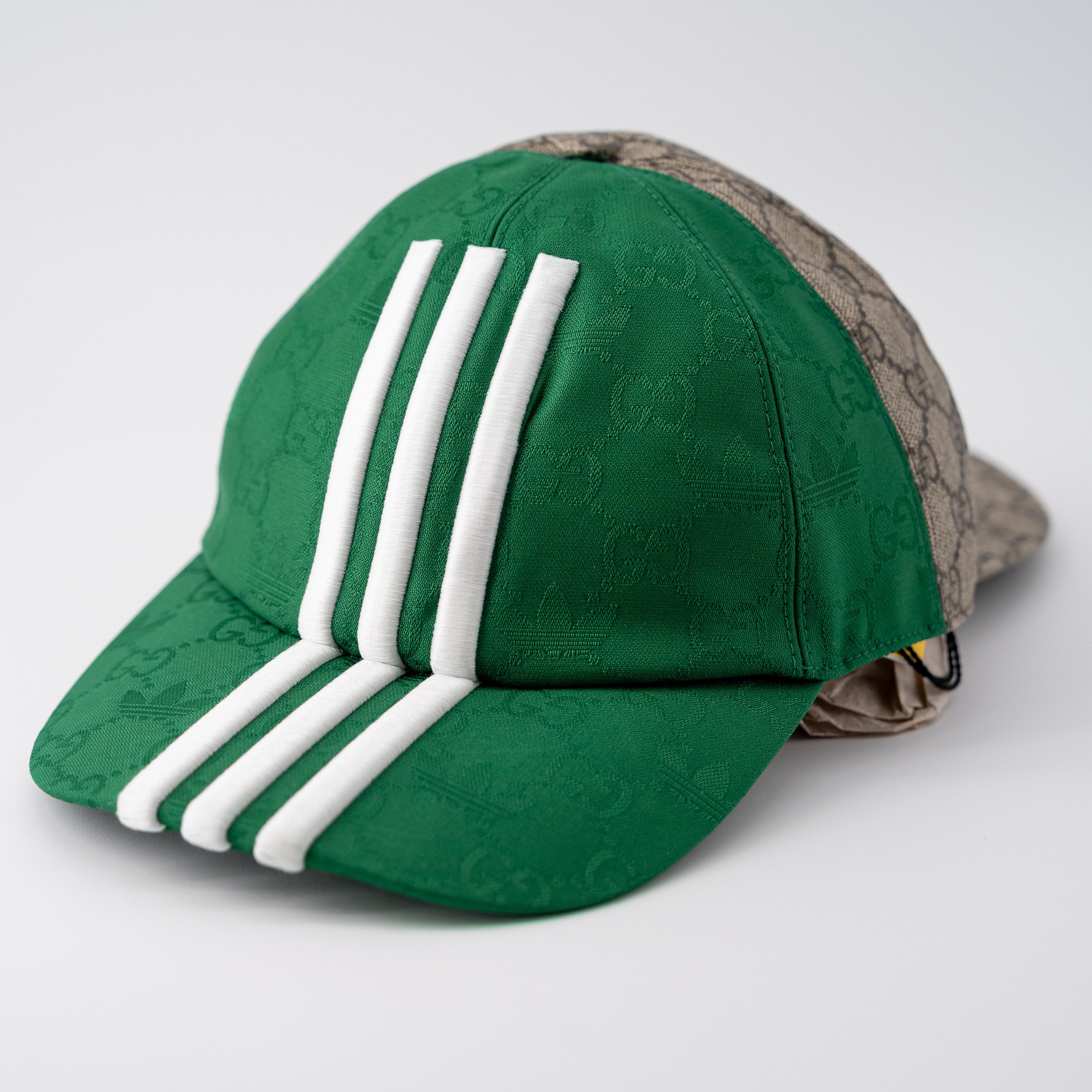 Gucci M - Gucci adidas Green Brown Double Sided Baseball Cap Hat Size ONE SIZE - 5 Thumbnail