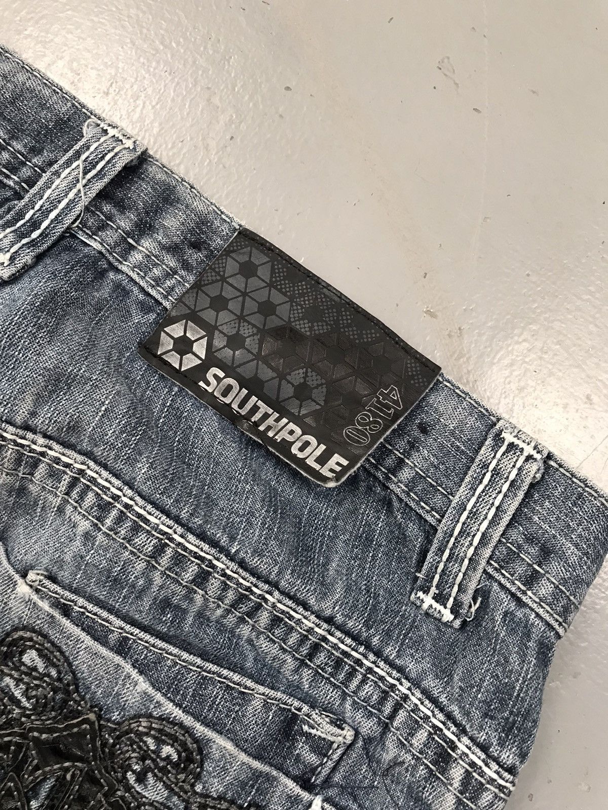 JNCO × Southpole × Vintage Vintage Southpole back pocket embroidered denim Size US 28 / EU 44 - 9 Thumbnail