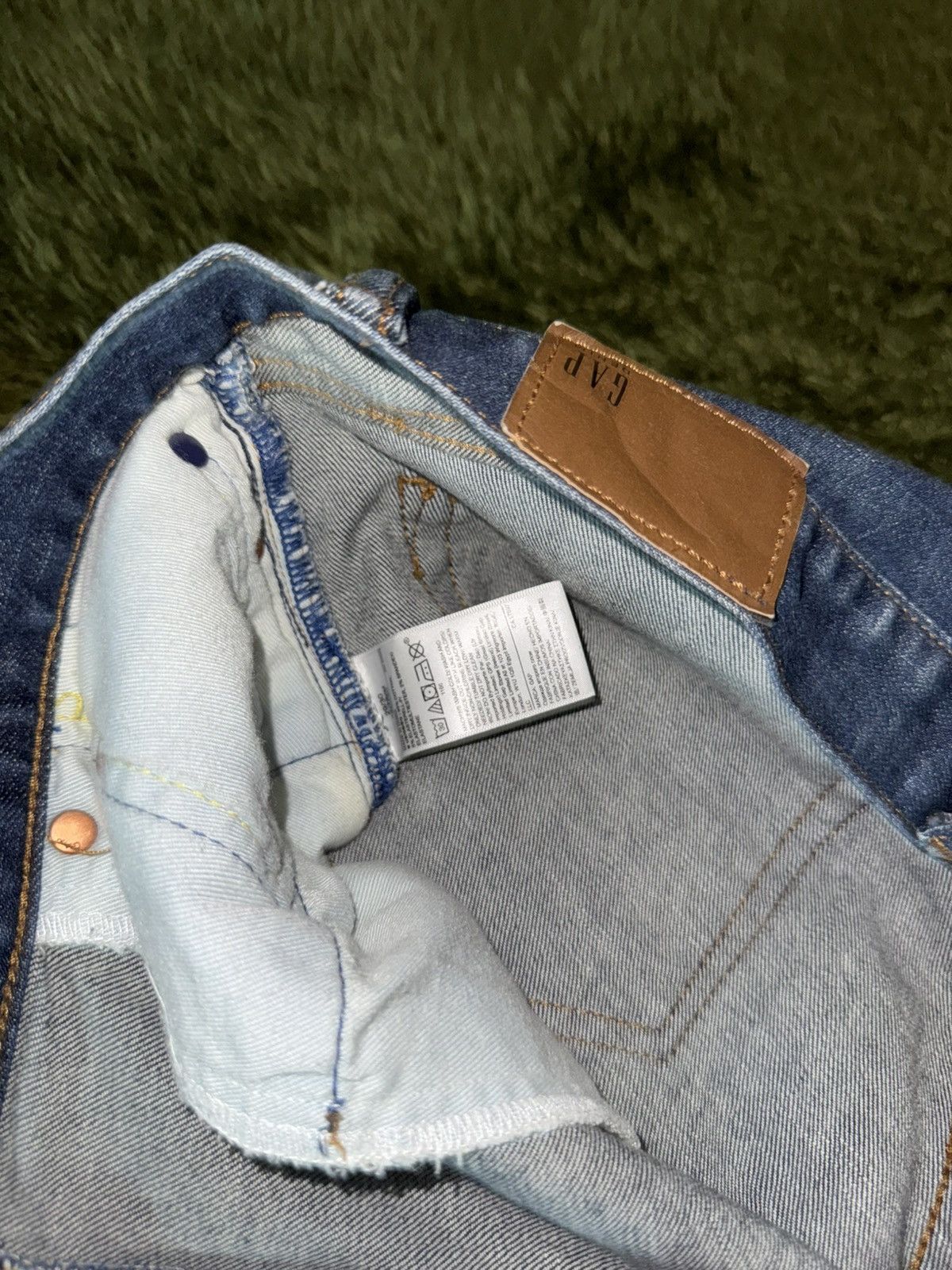 Gap [29x30] GAP 00s Tapered Vintage Wash Denim Pants Mid Indigo Size US 29 - 4 Thumbnail