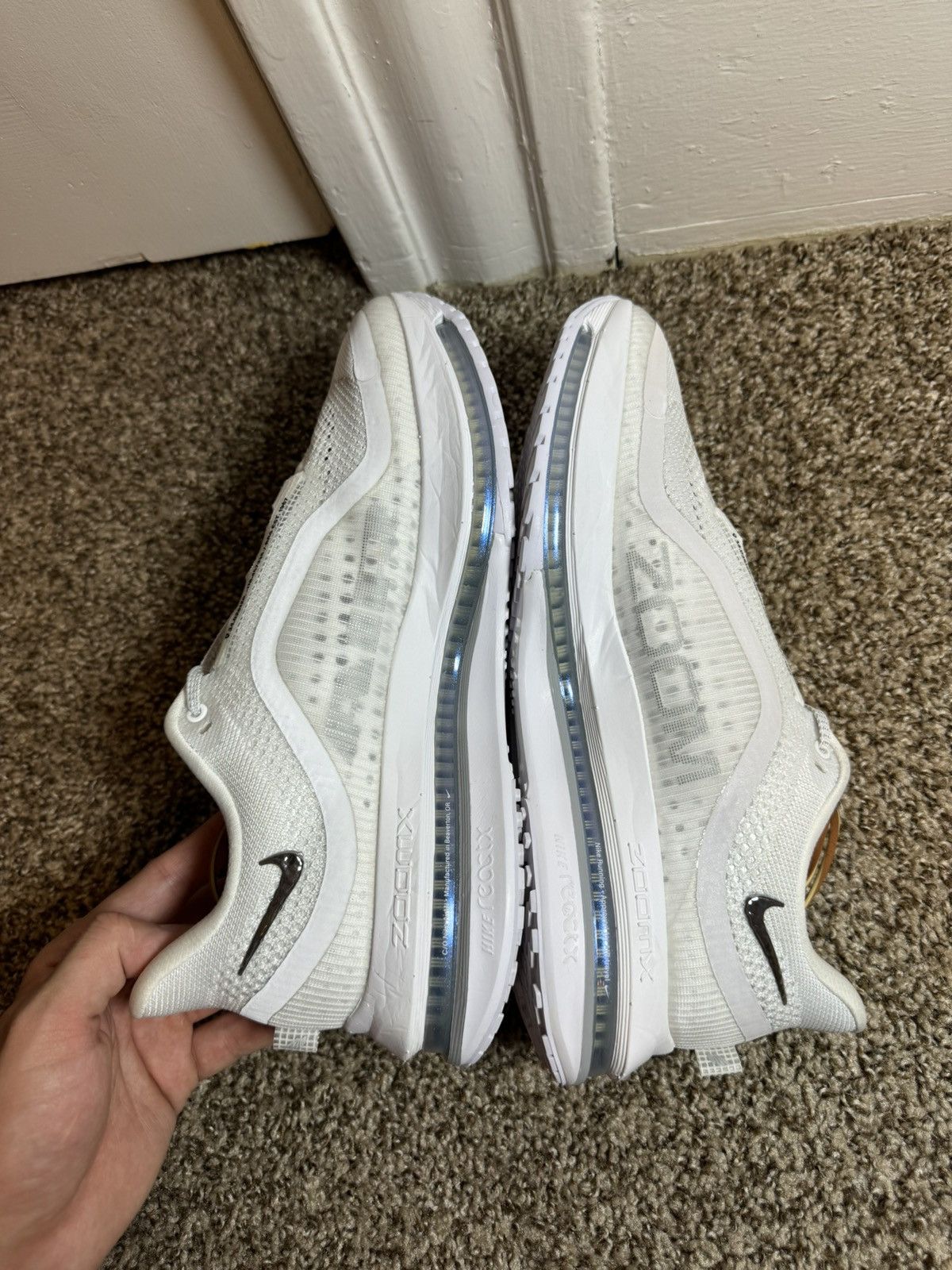 Nike Nike Air Zoom Pegasus Premium Mens Size 10.5 White Silver Size US 10.5 / EU 43-44 - 5 Thumbnail