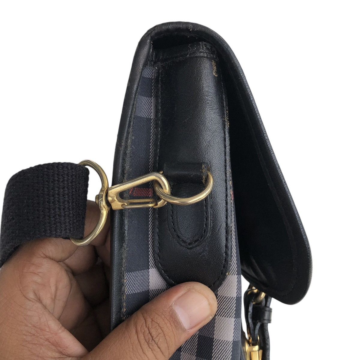 Burberry Burberrys Checked Novacheck Documents Bag Size ONE SIZE - 14 Thumbnail