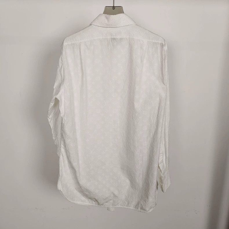 Louis Vuitton Louis Vuitton White tri-flower full-print cotton shirt Size XS / US 0-2 / IT 36-38 - 2 Thumbnail