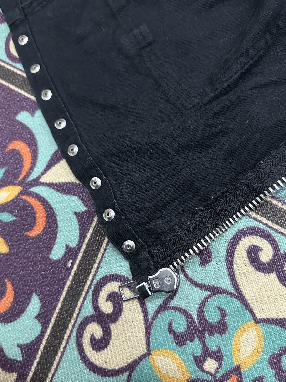 If Six Was Nine Vintage 90’s Sexy Dynamite London Zipper Studded Mini Skirt Size 27" / US 4 / IT 40 - 9 Thumbnail