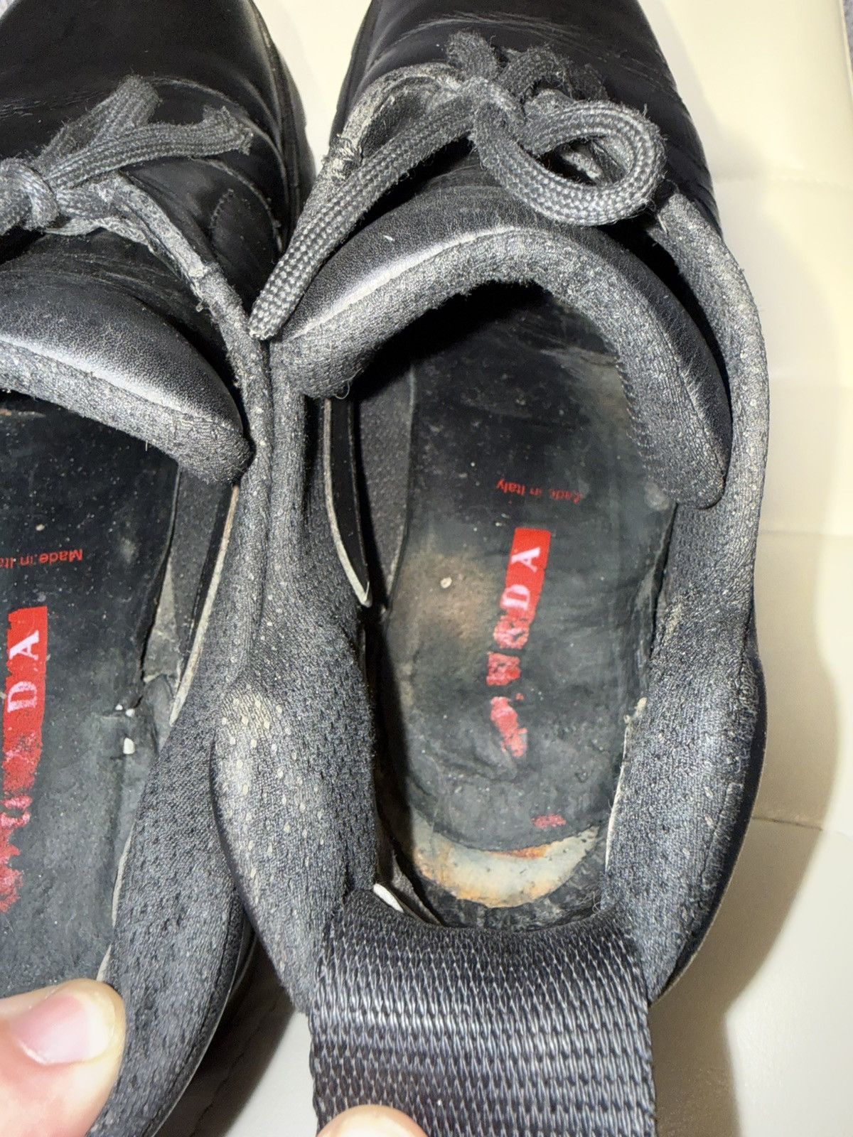 Prada Prada Black Leather Boots Men’s Lug Sole Shoes Made in Italy Size US 9 / EU 42 - 23 Thumbnail