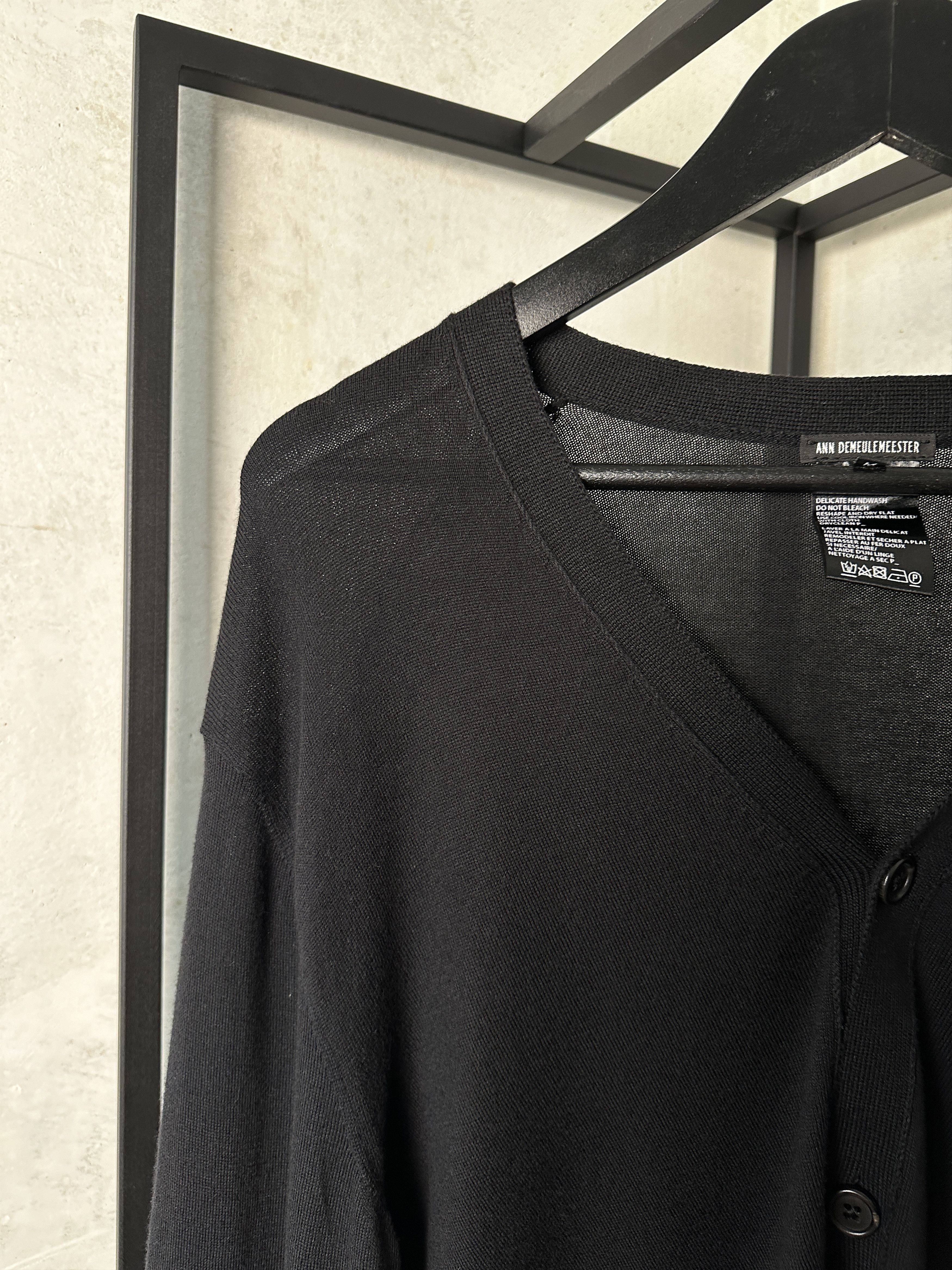 Ann Demeulemeester Ann Demeulemeester Black Cardigan Size XS / US 0-2 / IT 36-38 - 7 Thumbnail