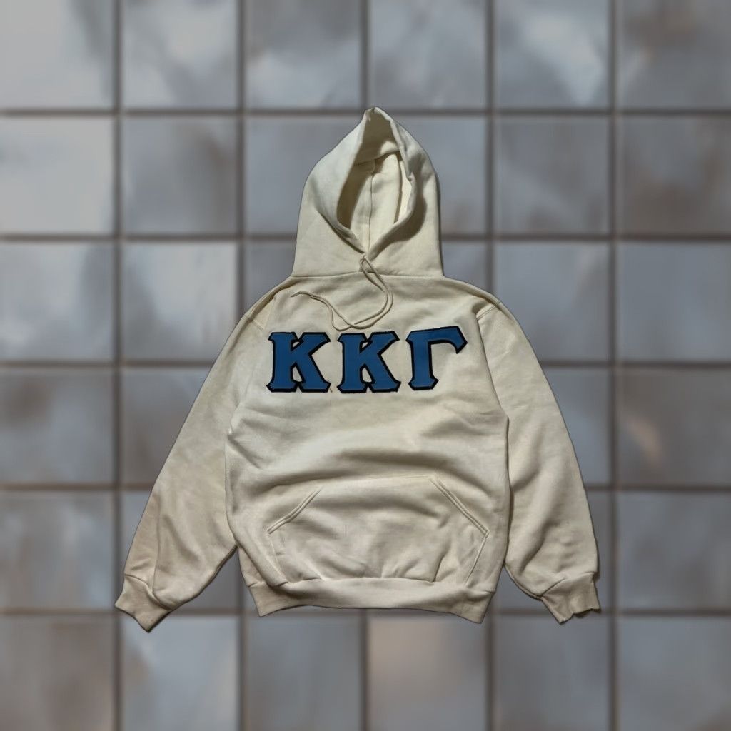 Russell Athletic VINTAGE Russell Athletic Kappa Kappa Gamma Fraternity Pullover Hoodie Shirt S White 80s 70s Mens Boys Pullover Hoodie Size US S / EU 44-46 / 1 - 1 Thumbnail