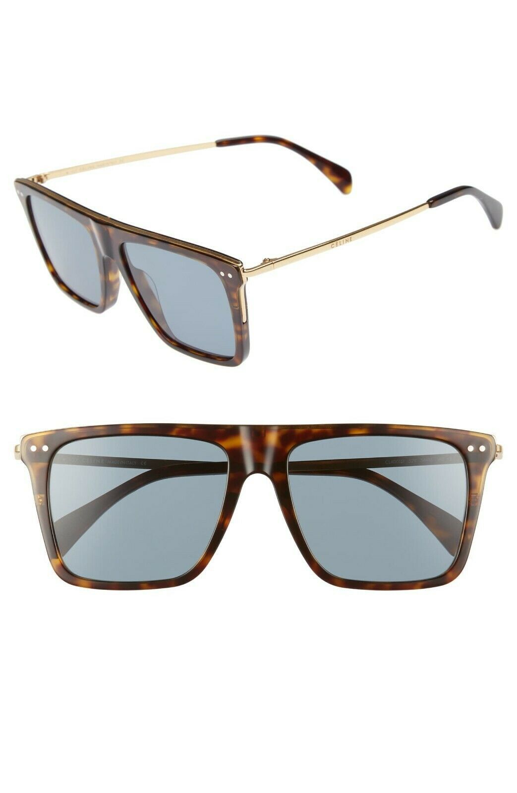 Celine CL40015i 56V Flat Top Unisex Sunglasses