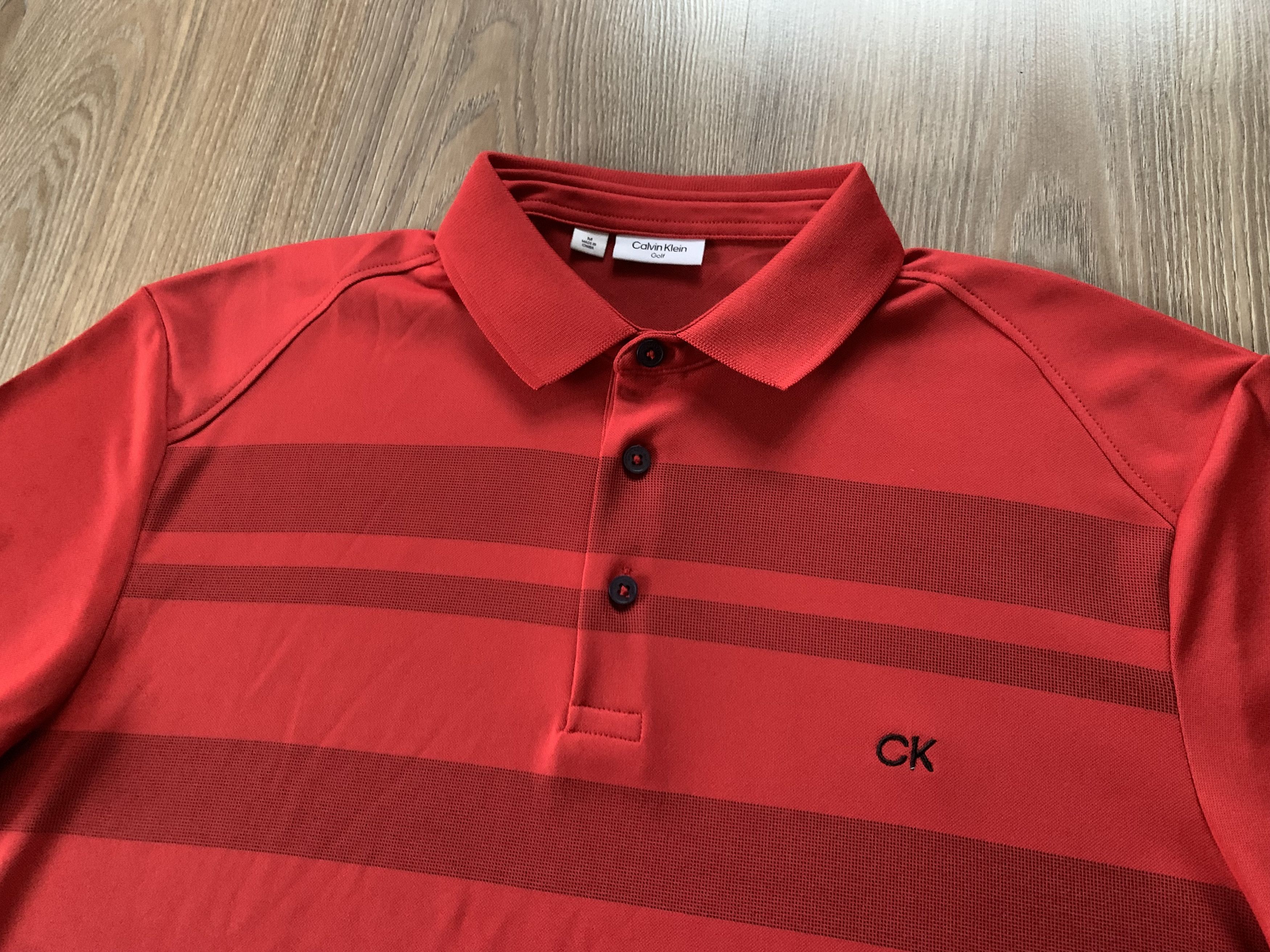 Calvin Klein × Vintage Calvin Klein Golf Red Polo T Shirt Size US M / EU 48-50 / 2 - 4 Thumbnail