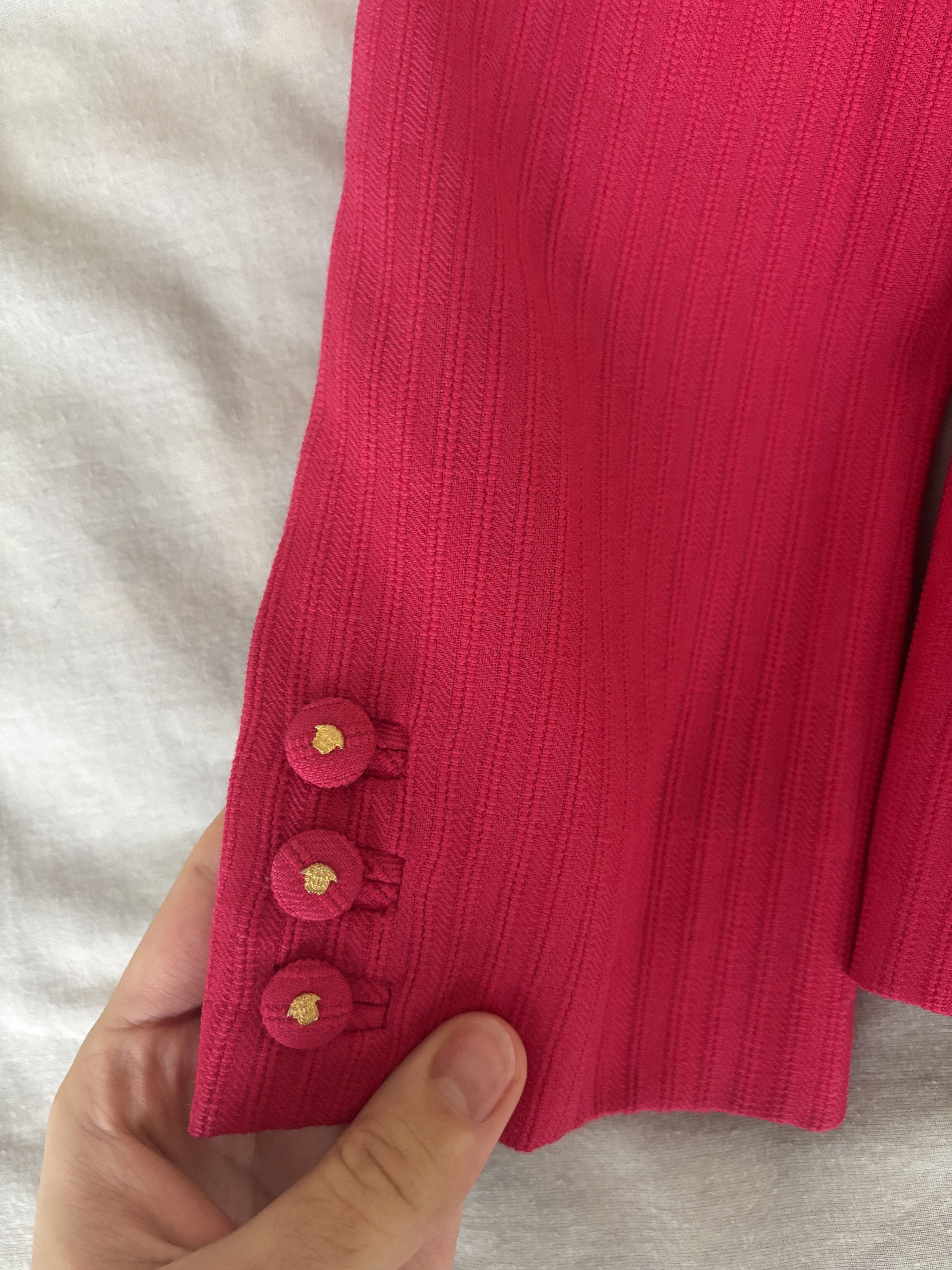 Versace Versace Pink Blazer Size S / US 4 / IT 40 - 6 Thumbnail