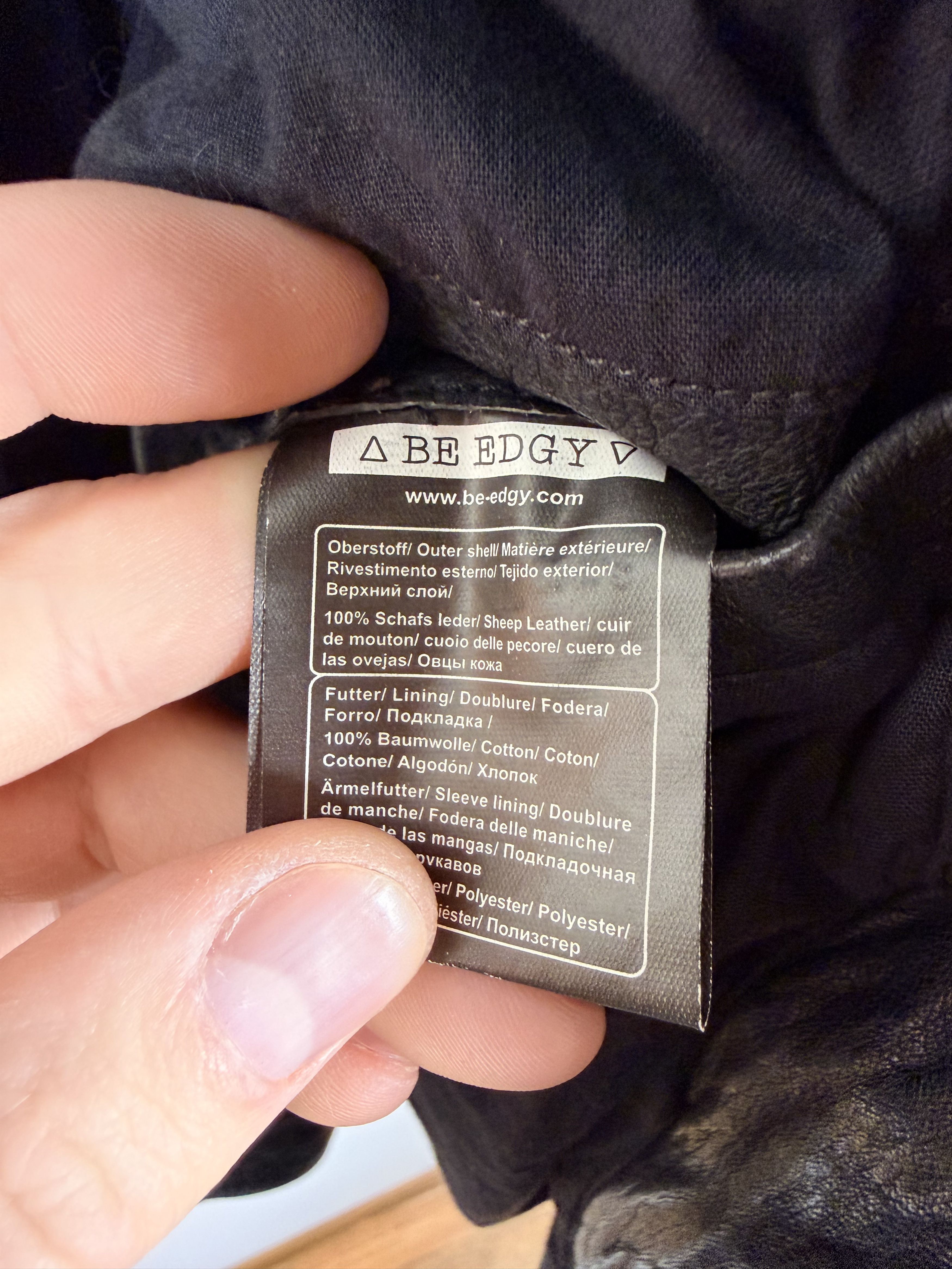 BE EDGY Be Edgy Black Leather Biker Jacket M-L Size US M / EU 48-50 / 2 - 8 Thumbnail