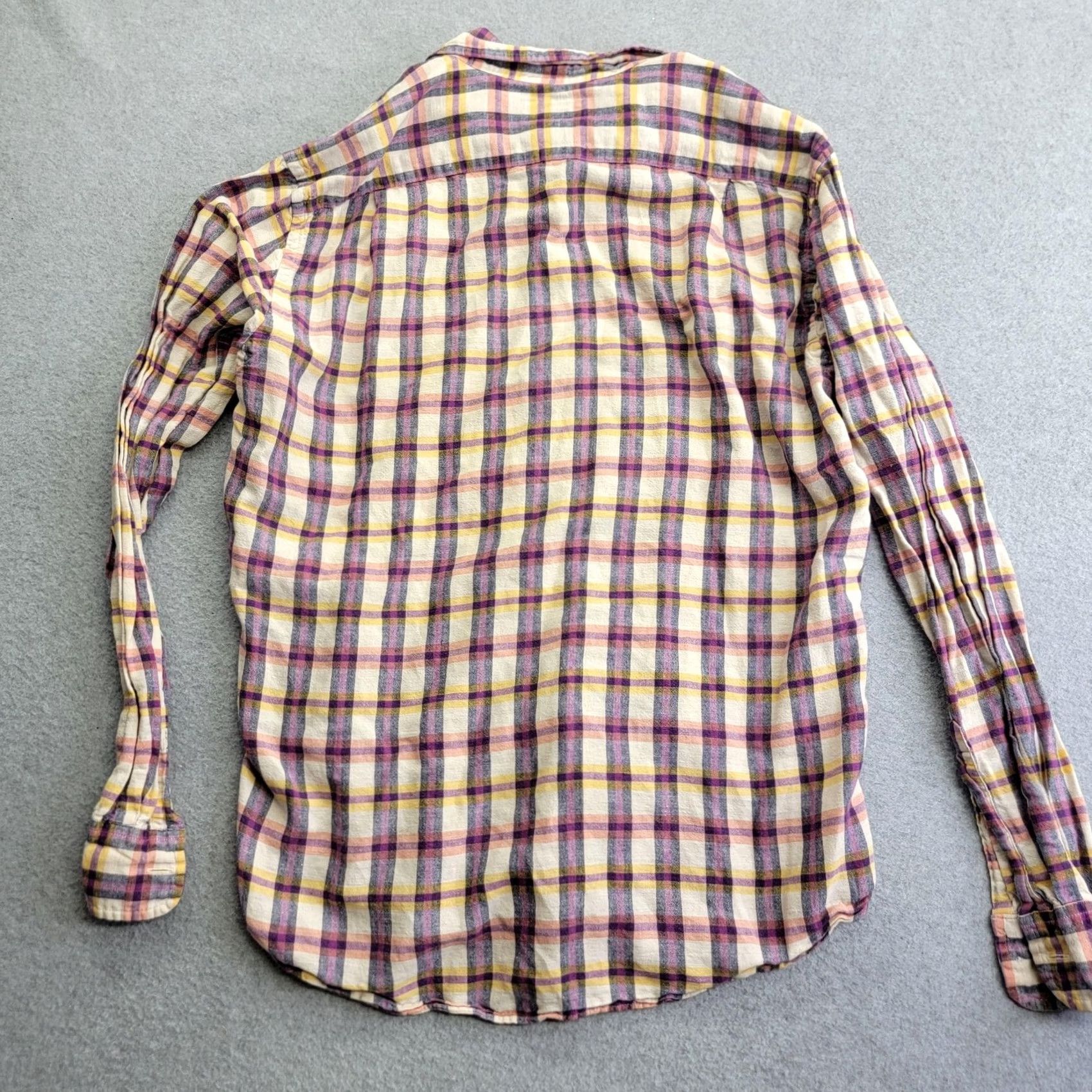J.Crew J.Crew Shirt Mens M Multicolor Plaid Linen Cotton Button-Down Tailored Size US M / EU 48-50 / 2 - 4 Thumbnail