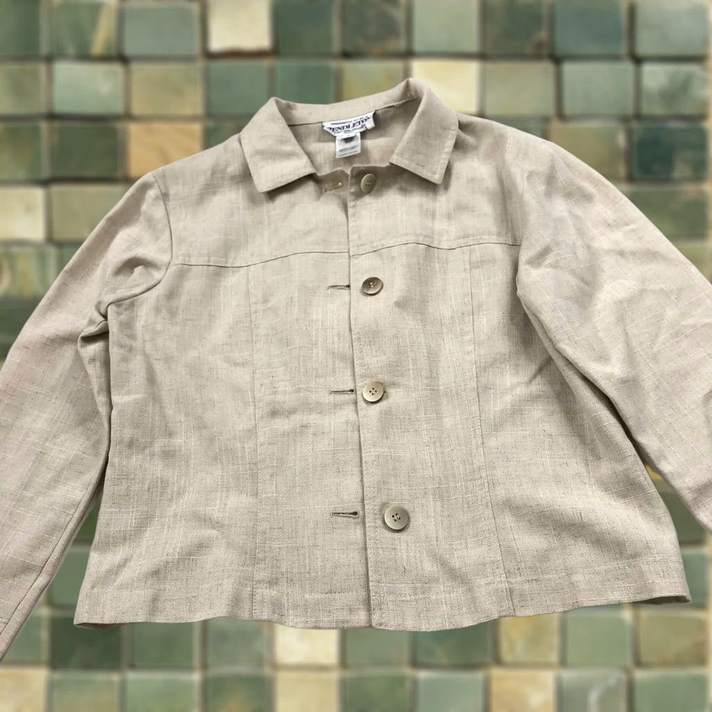 Pendleton Pendleton Blazer Style Jacket Beige MINT Women Blazer Wool Rayon Linen Blend Button 4 Size S / US 4 / IT 40 - 1 Thumbnail