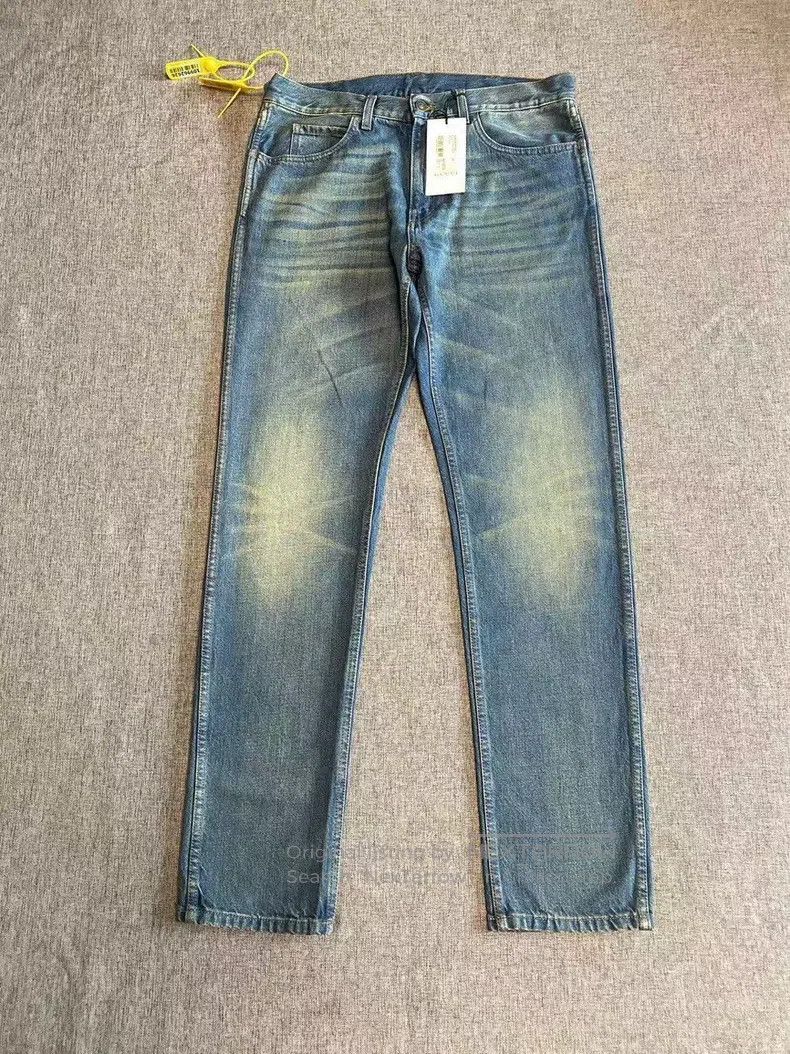 Gucci Gucci Embroidered tiger head patch jeans Size 42" / US 20 - 2 Thumbnail