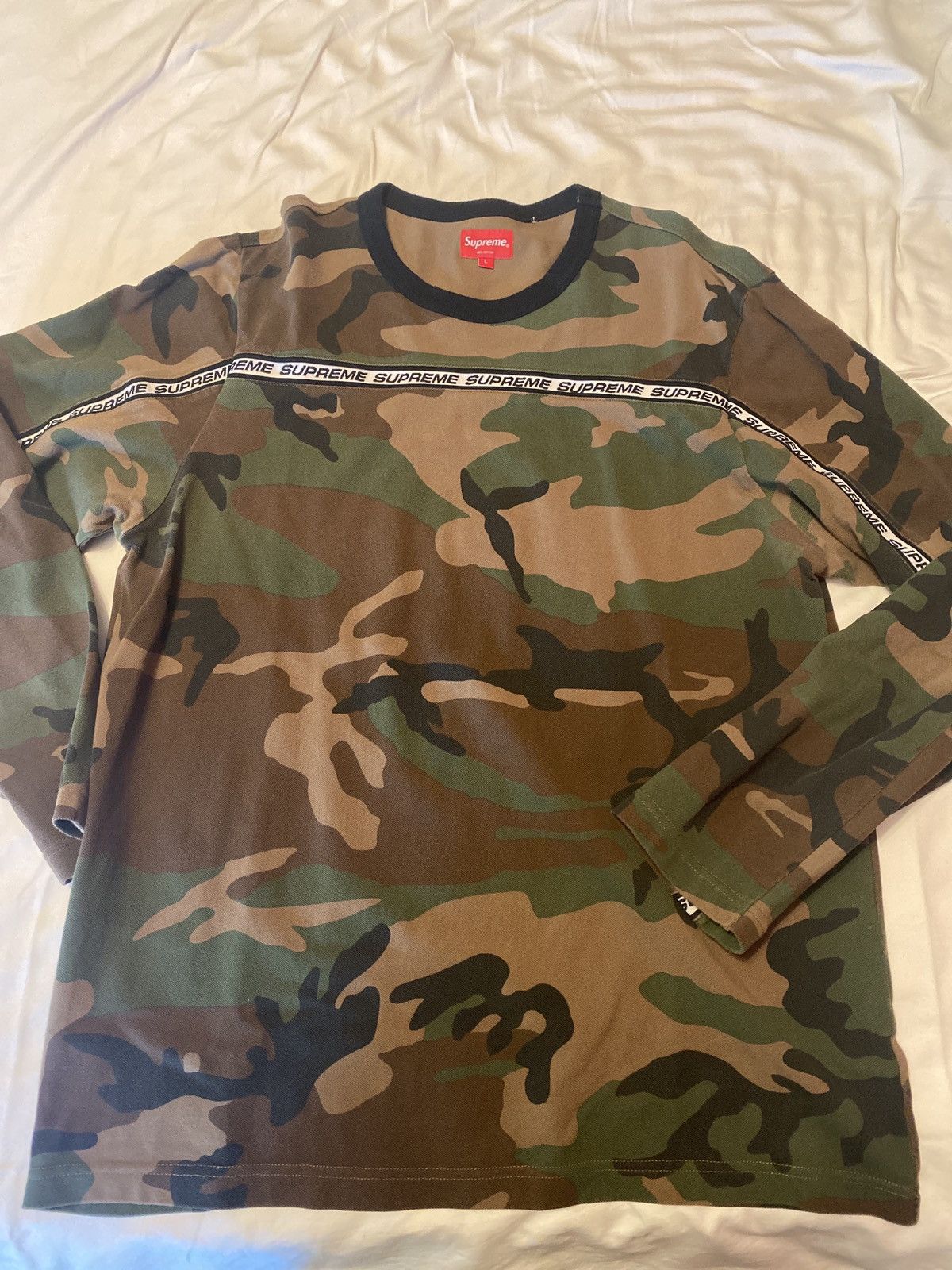 Supreme Supreme Tape Stripe Top Size US L / EU 52-54 / 3 - 1 Thumbnail