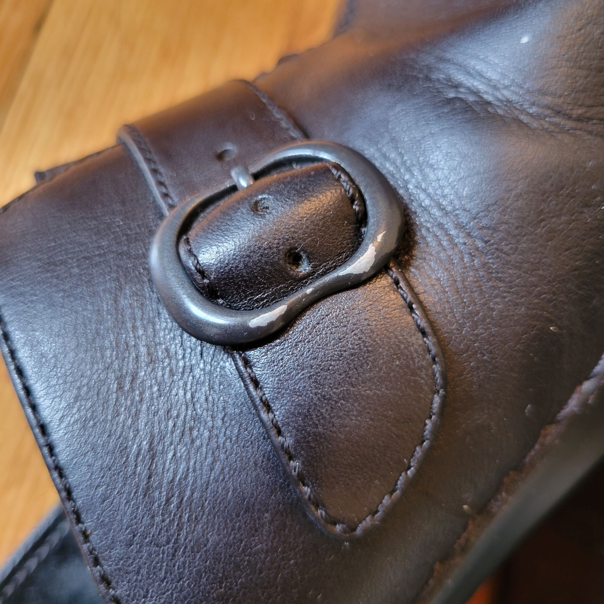 Dansko Dansko Black Leather Buckle Clogs 40 Comfort Shoes Chunky TA Size US 10 / IT 40 - 5 Thumbnail