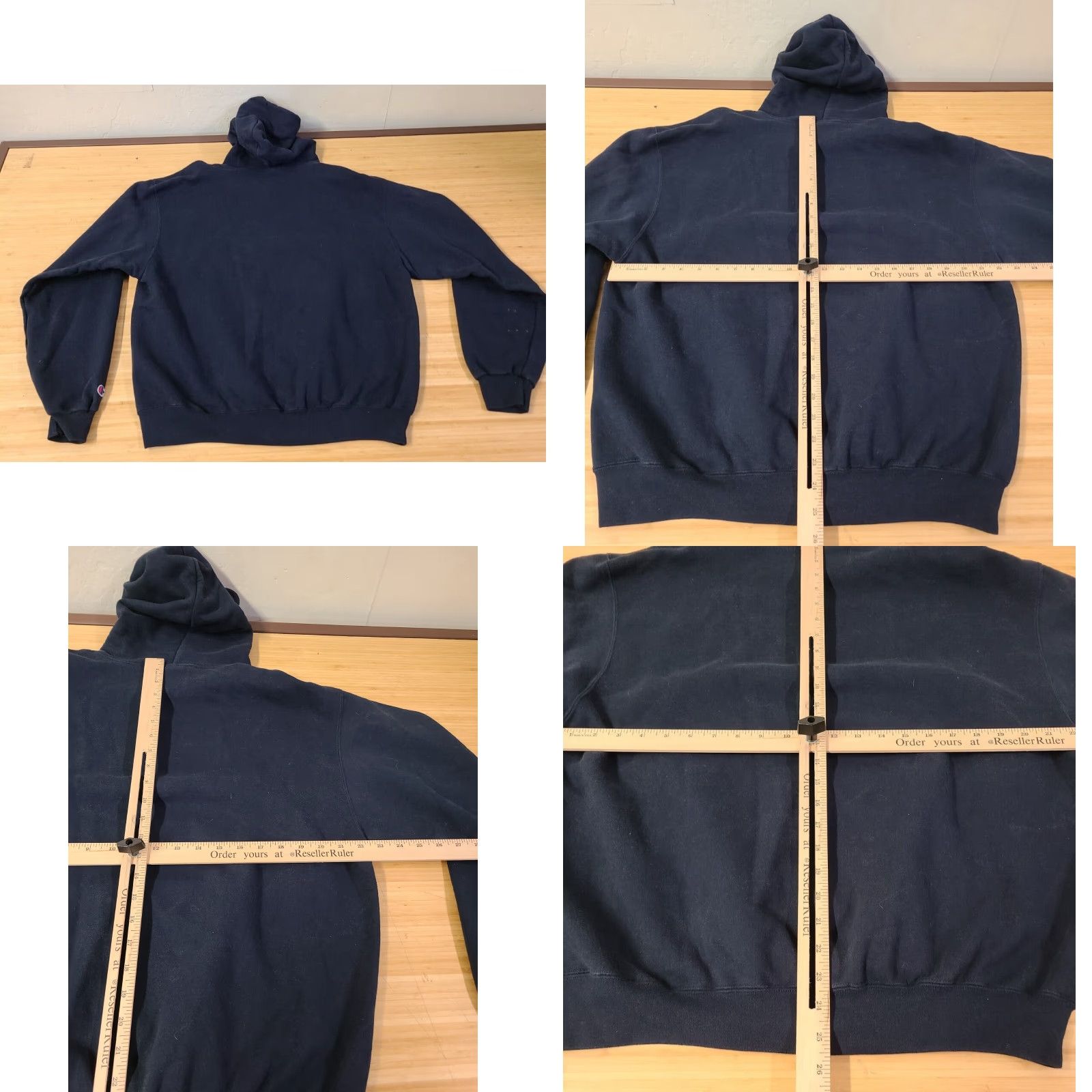Champion Champion Men's Hoodie Pullover Long Sleeve Pockets Blue Large Size Regular Logo Winter Modern Clothing Size US L / EU 52-54 / 3 - 8 Thumbnail