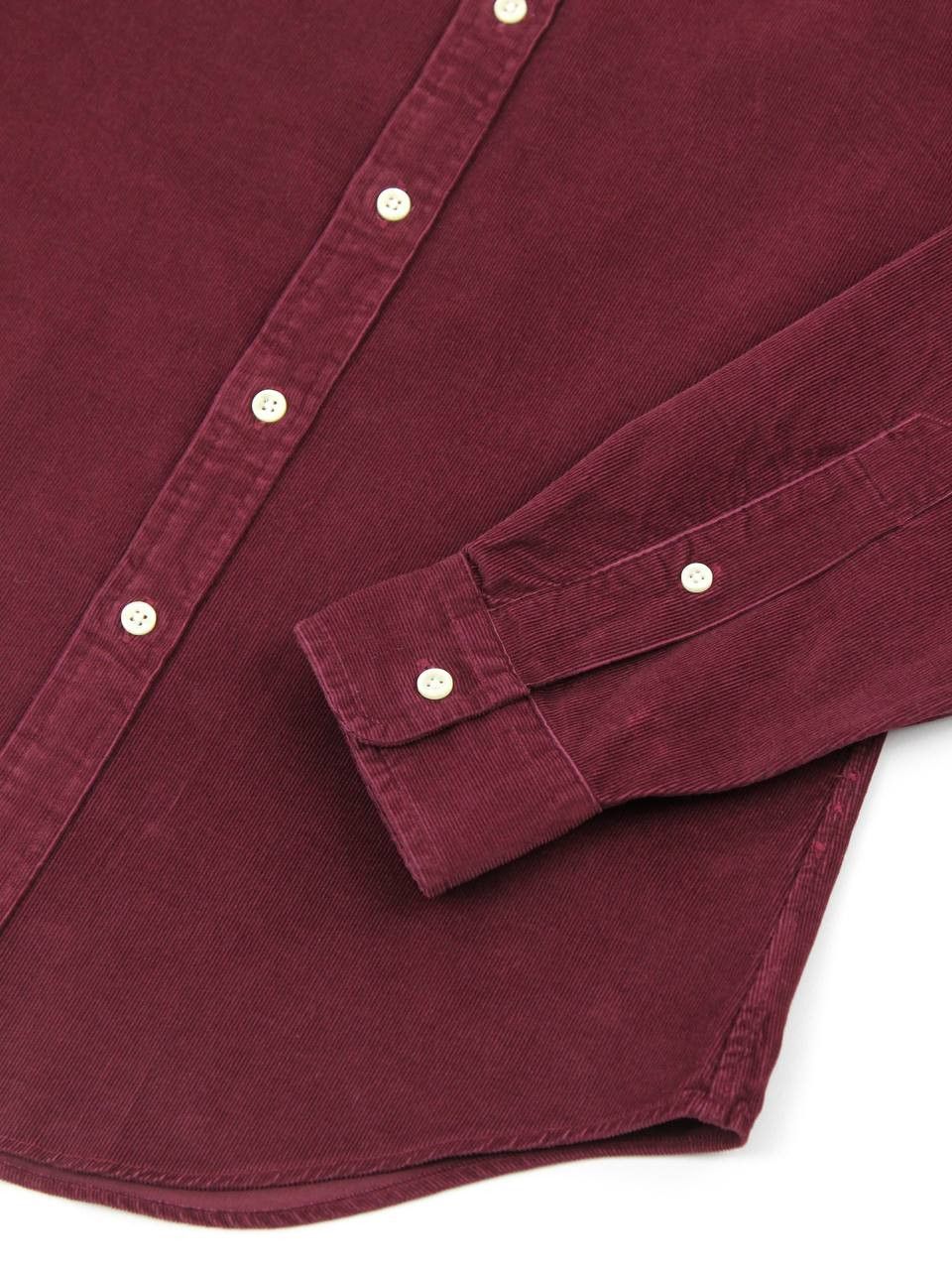 Polo Ralph Lauren POLO RALPH LAUREN Slim burgundy micro velvet shirt Size US S / EU 44-46 / 1 - 8 Thumbnail
