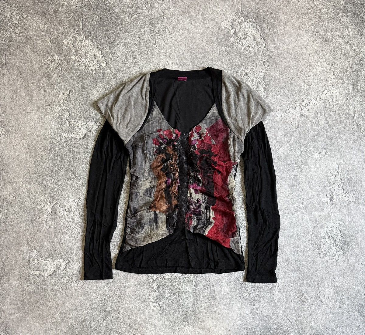Jean Paul Gaultier Save the queen M/size all printed long sleeve jumper shirts Size M / US 6-8 / IT 42-44 - 10 Thumbnail