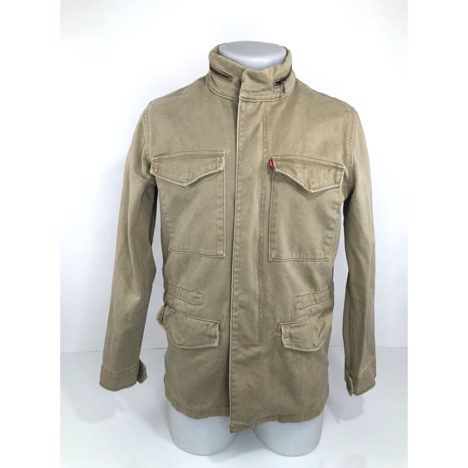 Levi's LEVI'S Heavy Duty Hooded Field Jacket - Chore Barn Jacket - Light Brown - S - Men Size US S / EU 44-46 / 1 - 2 Thumbnail