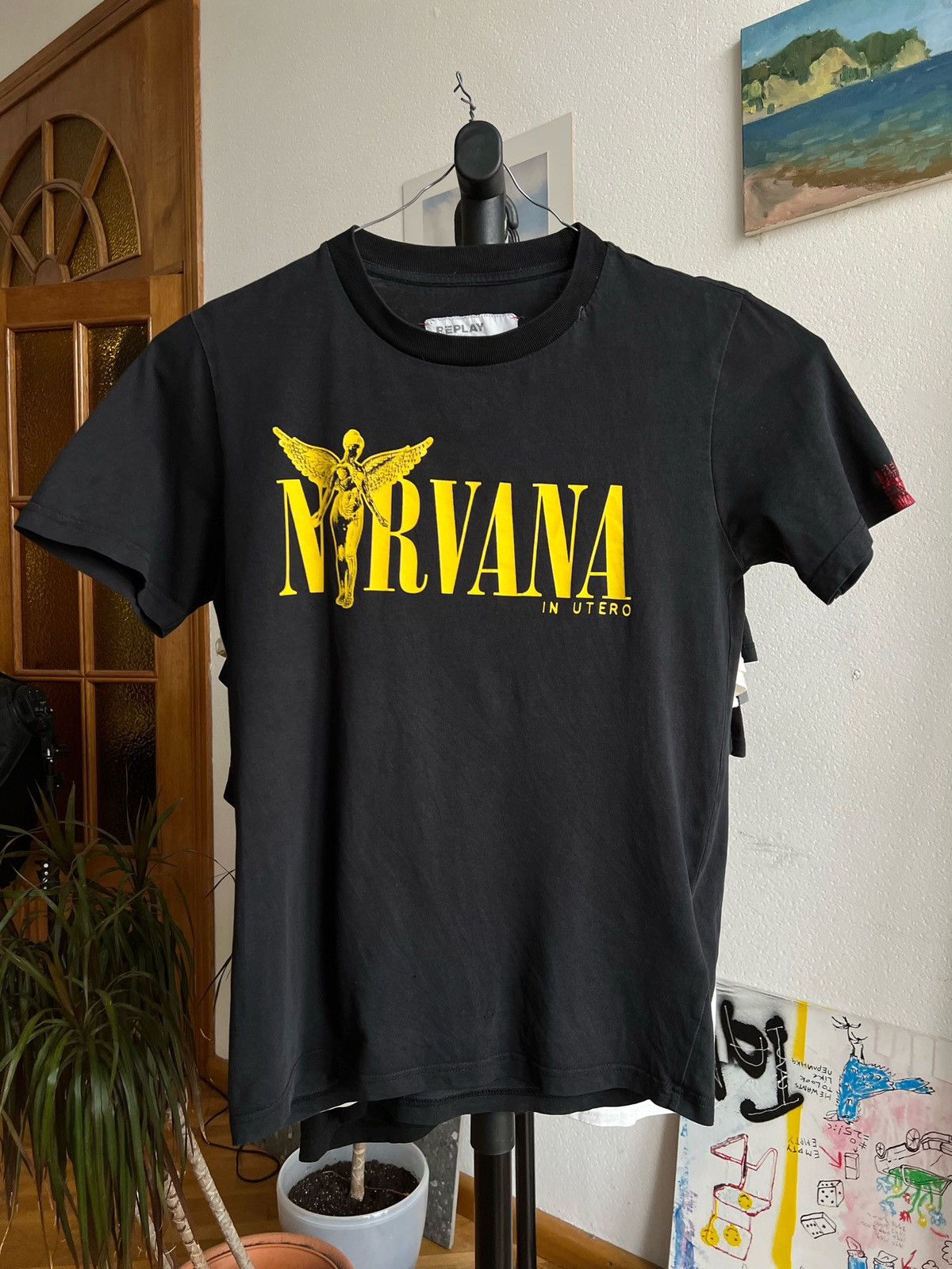 Band Tees × Nirvana × Replay NIRVANA IN UTERO Band T Shirt BOOTLEG by replay Size US S / EU 44-46 / 1 - 1 Thumbnail