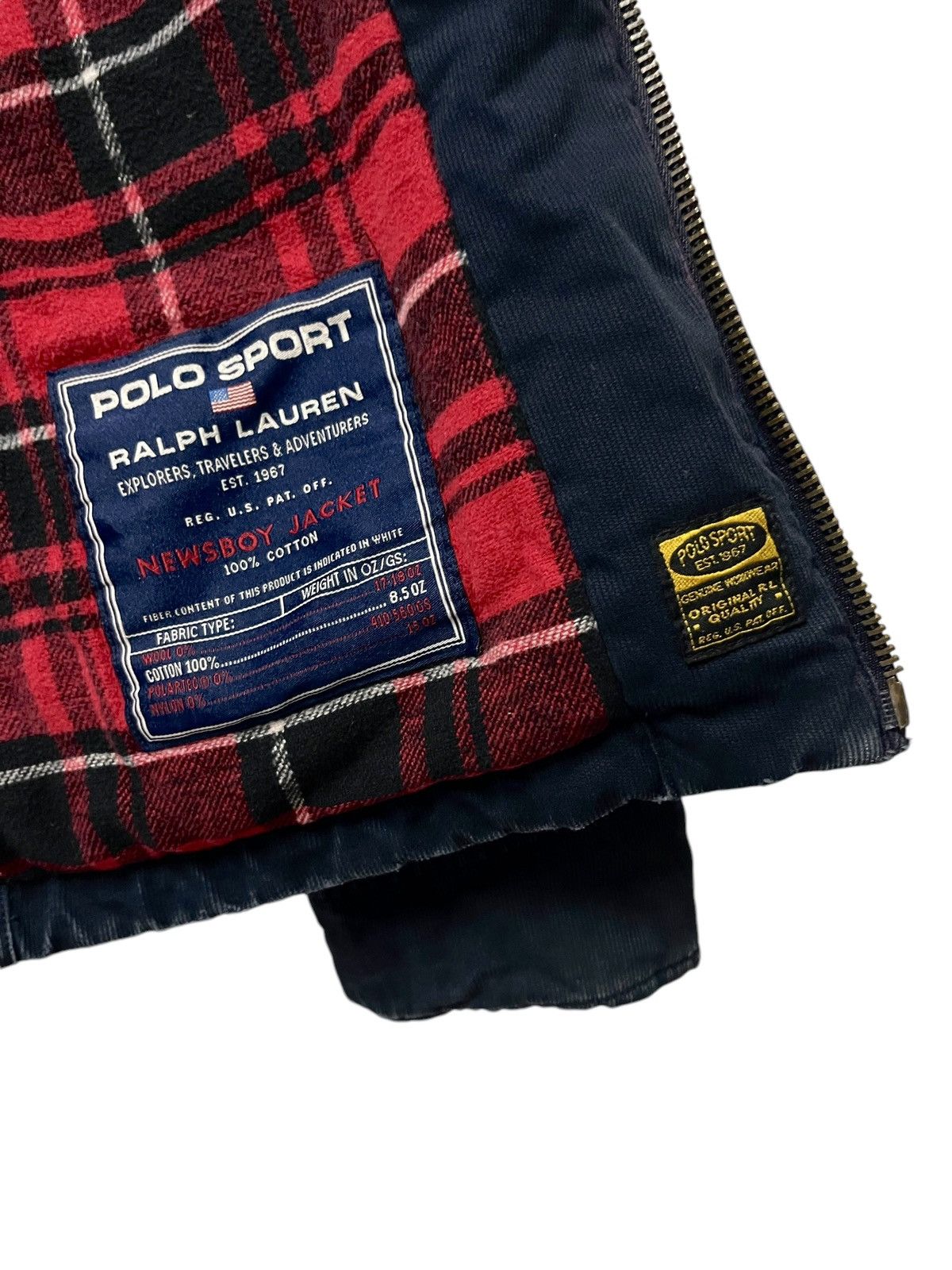 Polo Ralph Lauren × Ralph Lauren × Vintage 🔥Vtg Polo Sport Ralph Lauren Jacket Newsboy Workwear Size US M / EU 48-50 / 2 - 11 Thumbnail