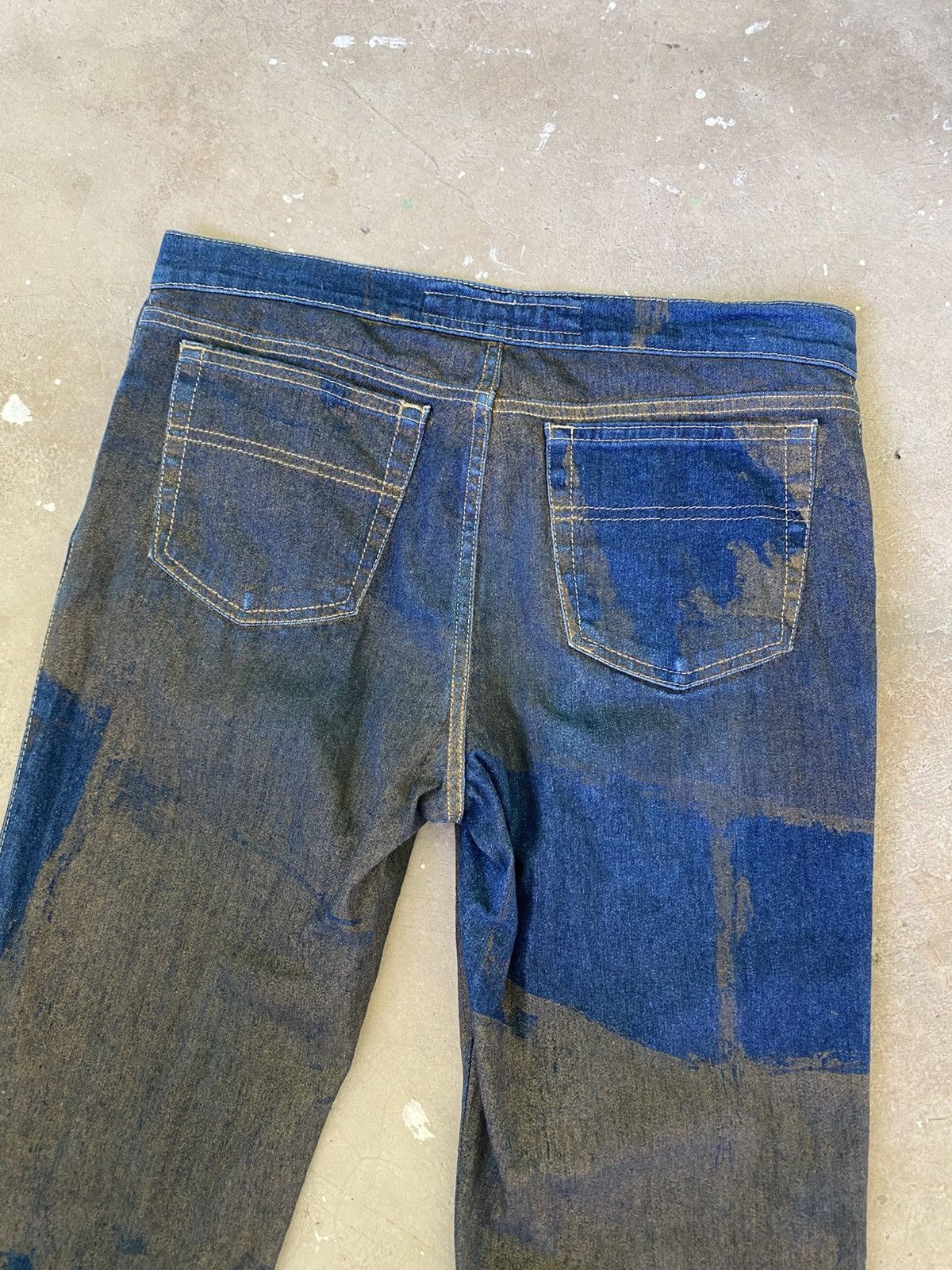 Krizia Uomo Krizia Jeans Cropped Patchwork Wash Denim Size US 30 / EU 46 - 10 Thumbnail