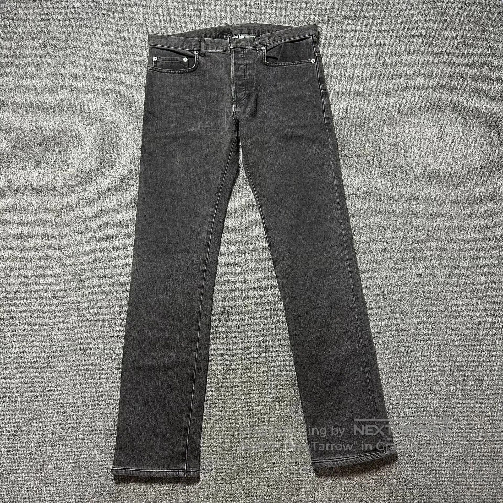 Dior Dior Homme Washed Gray Black Jeans. Size US 32 / EU 48 - 1 Thumbnail