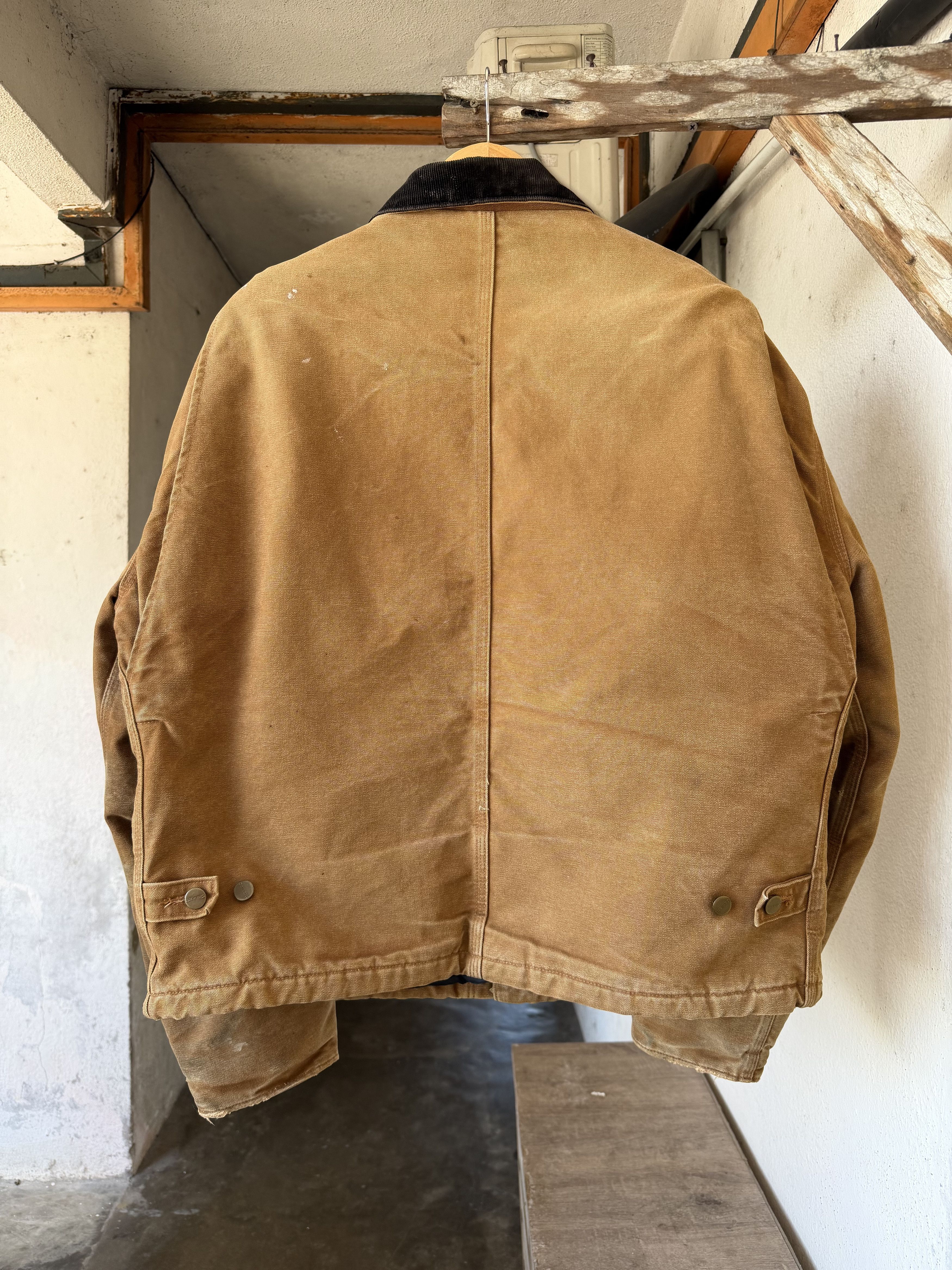 Carhartt Vintage Carhartt Distressed Detroit Zipper Jacket Size US L / EU 52-54 / 3 - 3 Thumbnail