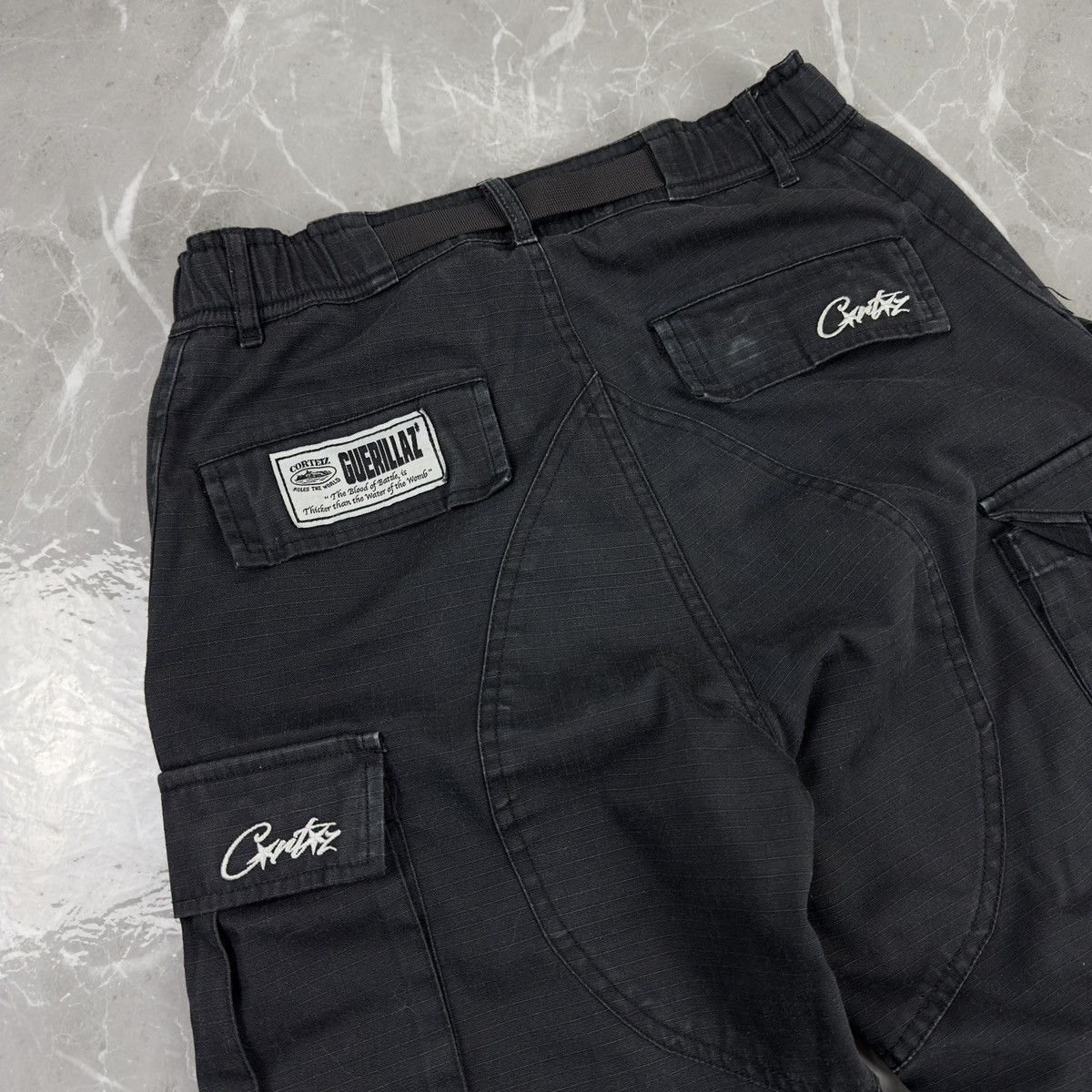 Corteiz Corteiz Guerillaz Streetwear Cargo Black Pants Size XS 30 Size US 30 / EU 46 - 7 Thumbnail