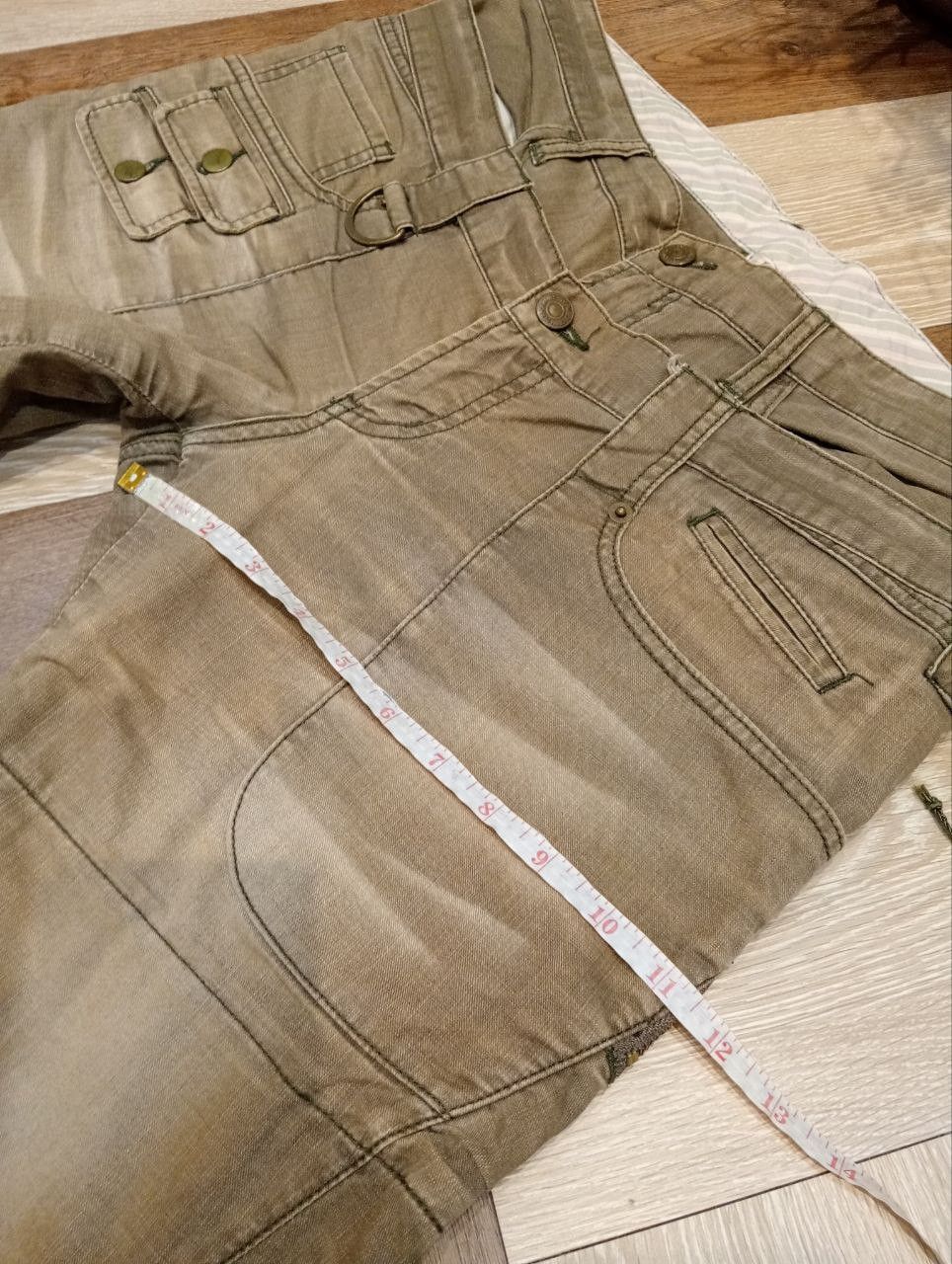 PPFM VINTAGE PPFM JAPAN DOUBLE WAIST CARGO-STYLE DENIM PANTS Size US 32 / EU 48 - 19 Thumbnail