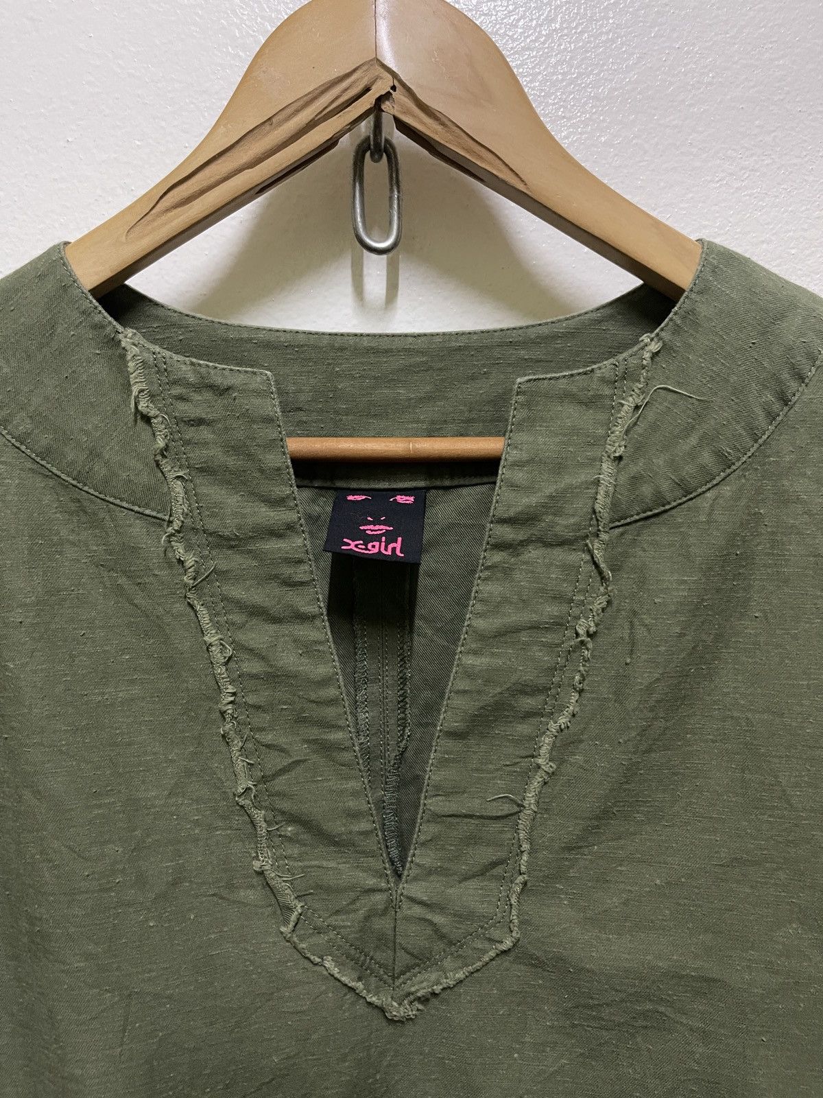 Japanese Brand × X-Girl Xgirl Army T shirt Size S / US 4 / IT 40 - 4 Thumbnail