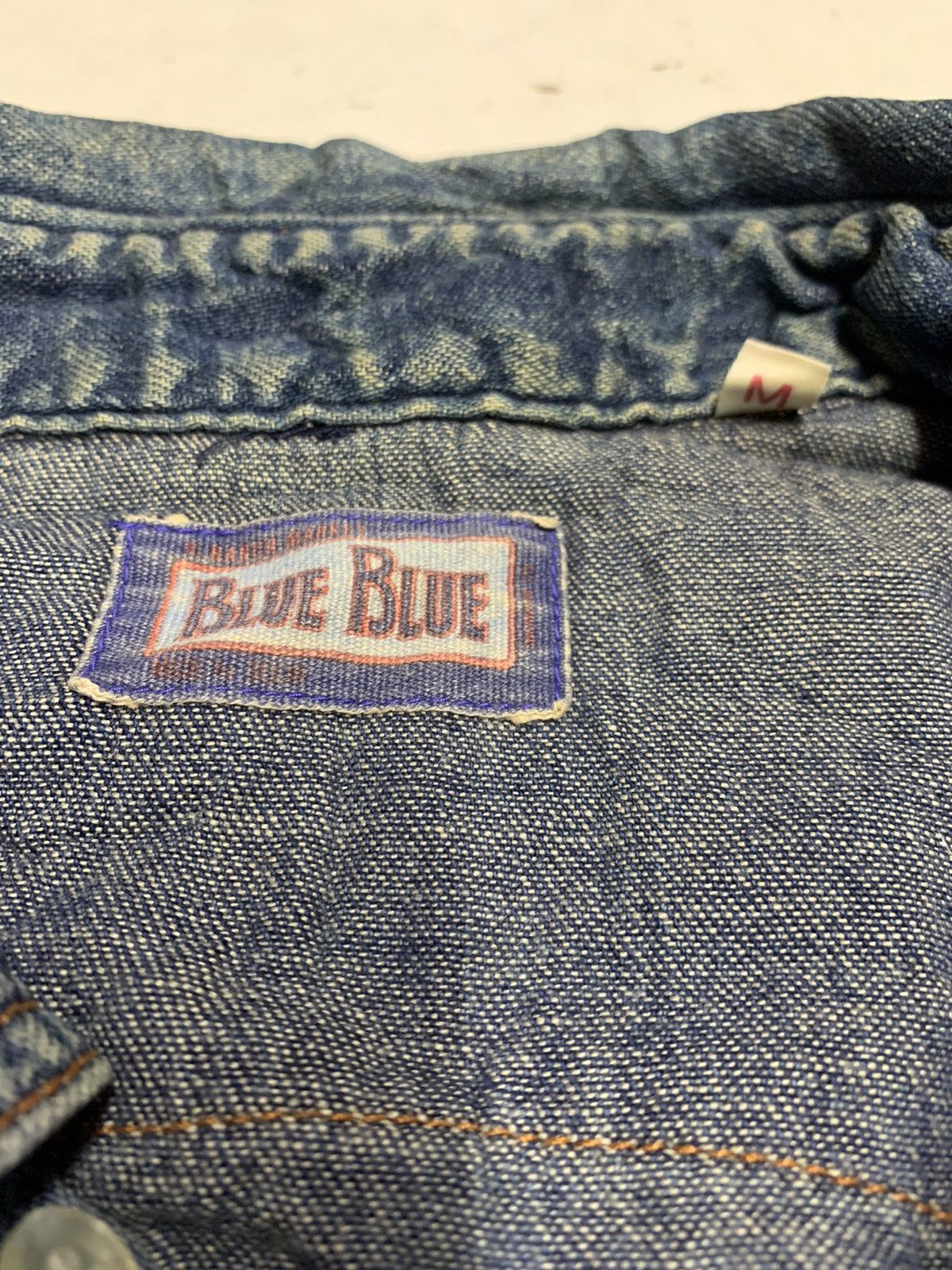 Blue Blue Japan Blue blue denim western shirt Size US S / EU 44-46 / 1 - 11 Thumbnail