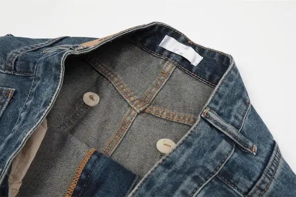 Japanese Brand Aoyama x Arai Men's washed distressed casual straight jeans Size US 32 / EU 48 - 6 Thumbnail