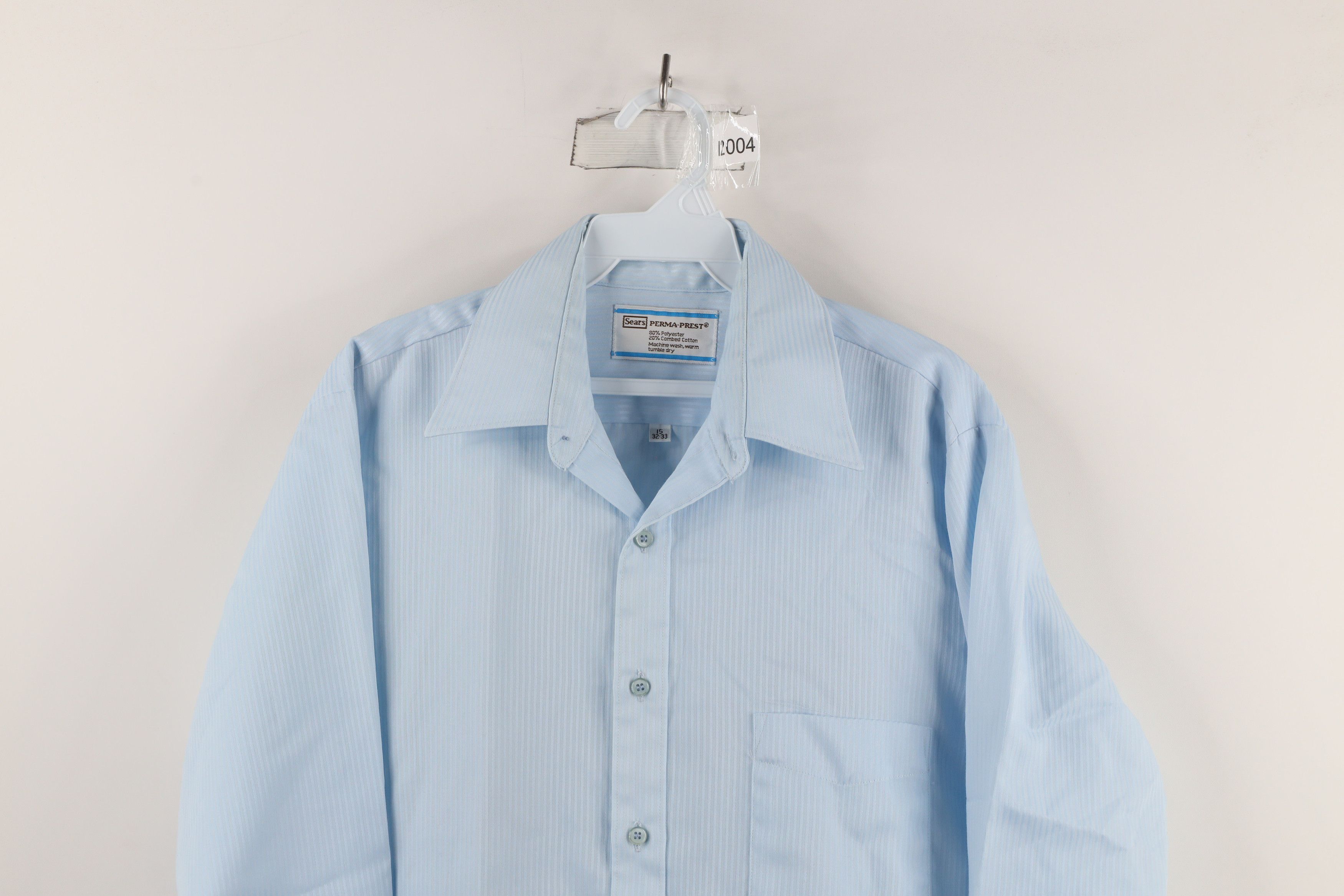 Vintage Vintage 70s Streetwear Sheer Collared Button Shirt USA Size US M / EU 48-50 / 2 - 2 Thumbnail