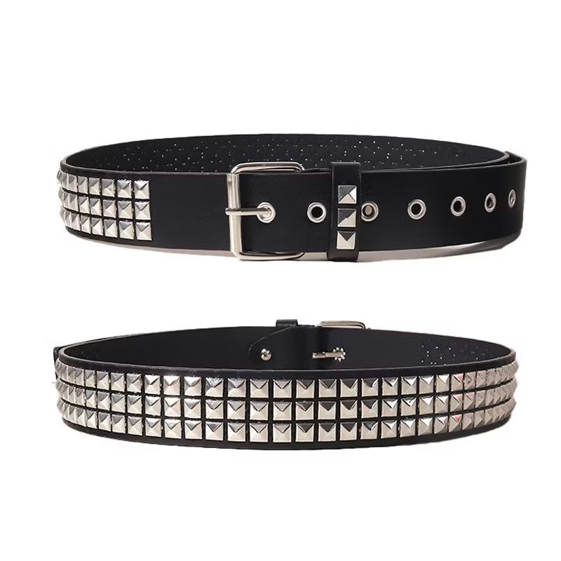 Japanese Brand 💥punk rock style black belts Size ONE SIZE - 1 Preview