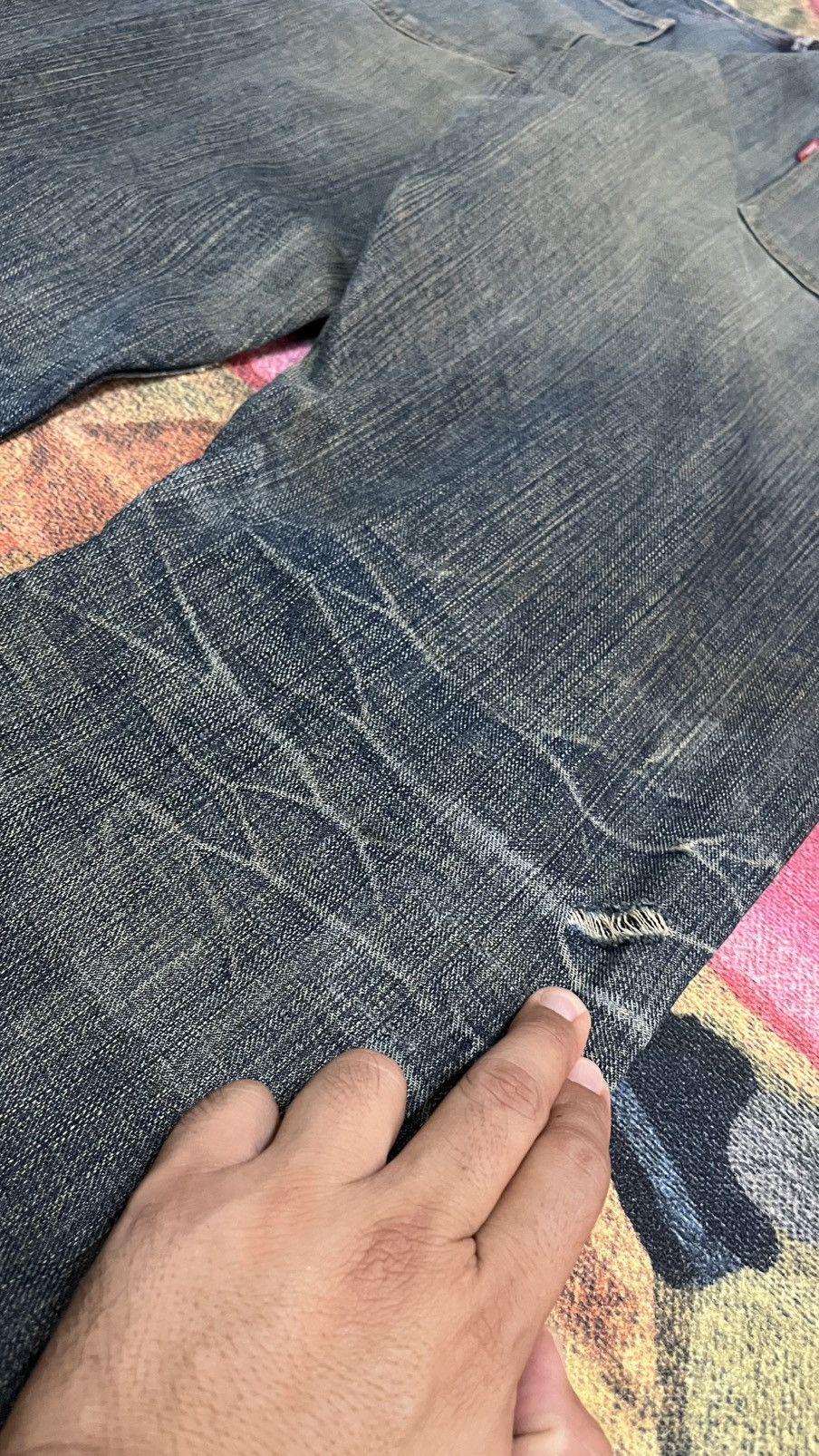Swagger Vintage Distressed Swagger Jeans size 35 x 43 Size US 35 - 5 Thumbnail