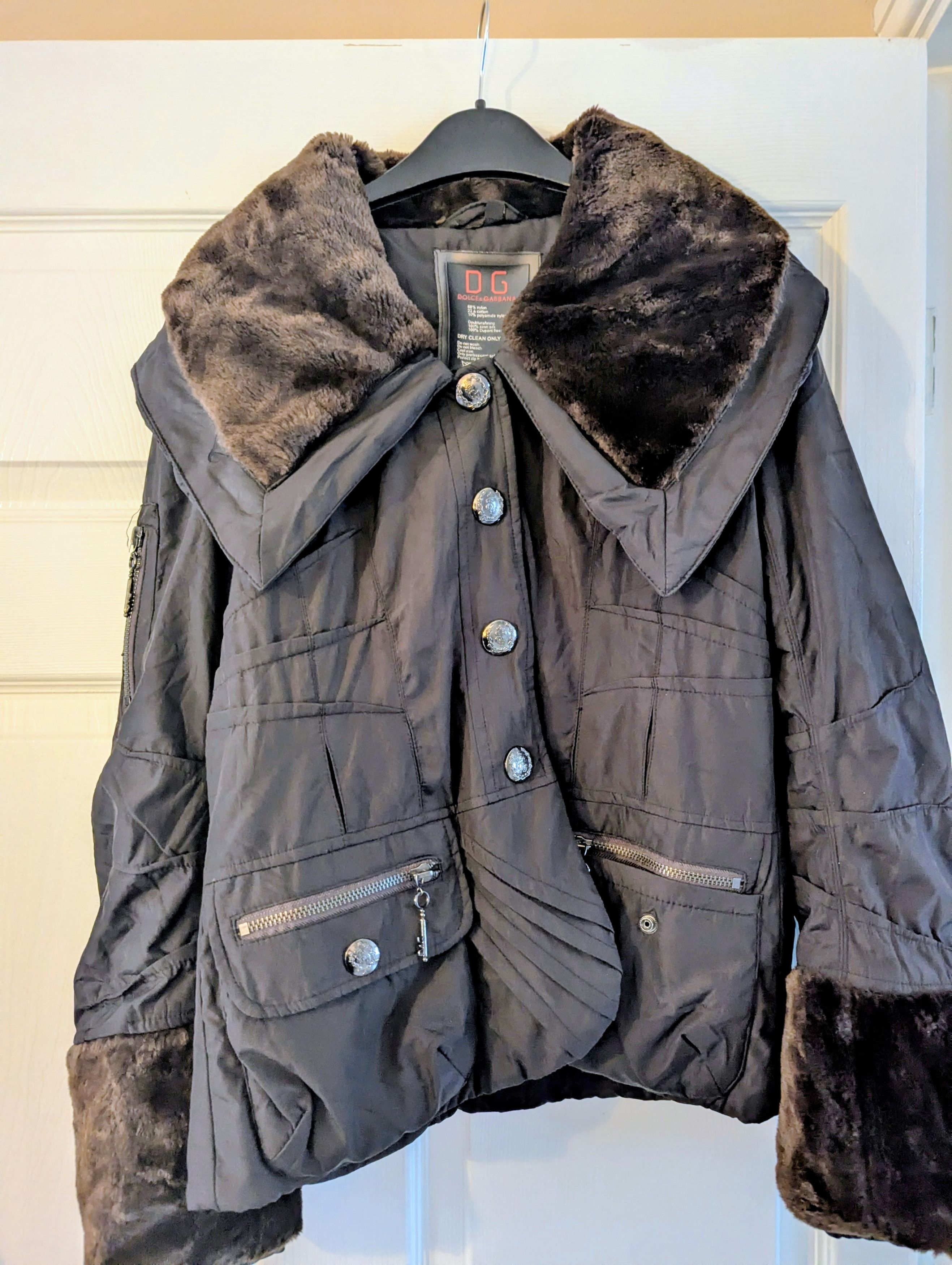 Dolce & Gabbana Dolce and Gabbana faux fur trim jacket Size M / US 6-8 / IT 42-44 - 1 Thumbnail