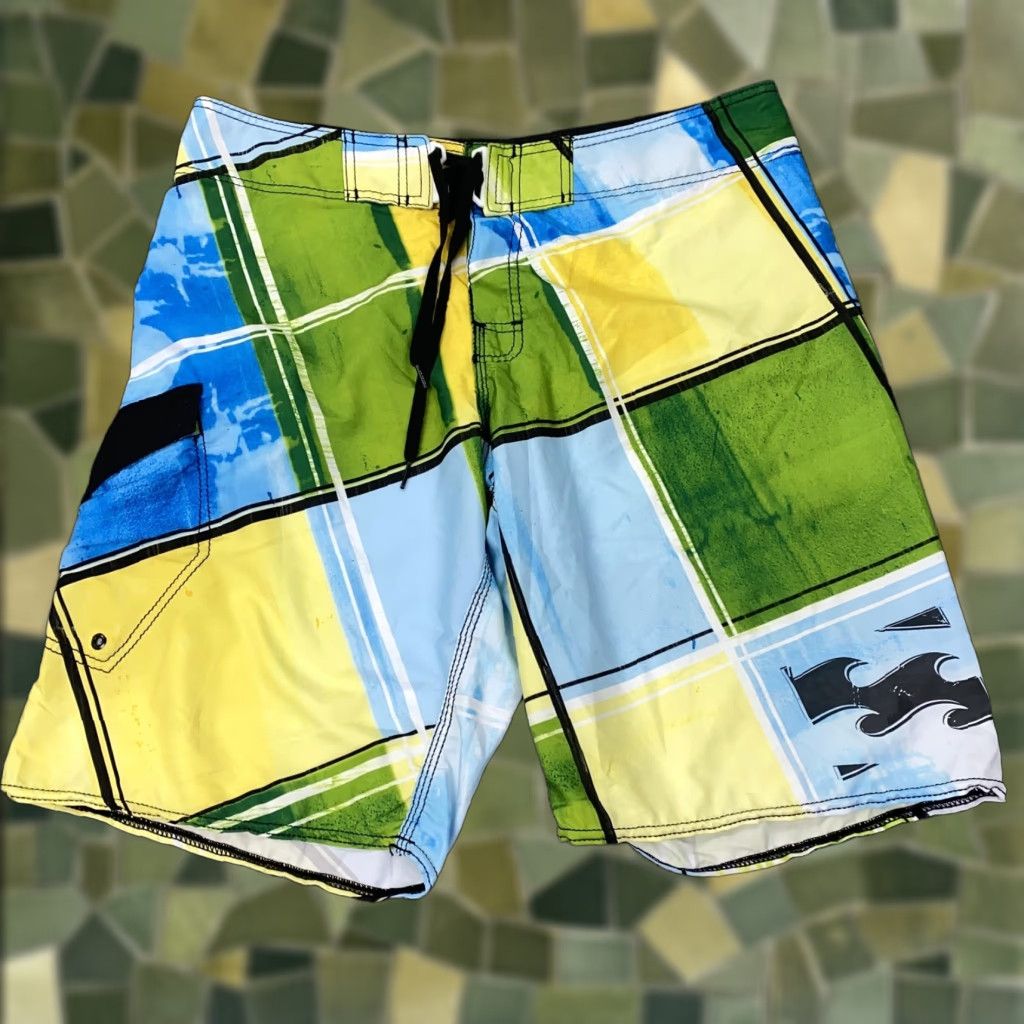 Billabong Billabong Board Shorts Mens 36 Multicolor Plaid Platinum X Hydrostretch Size US 36 / EU 52 - 1 Thumbnail