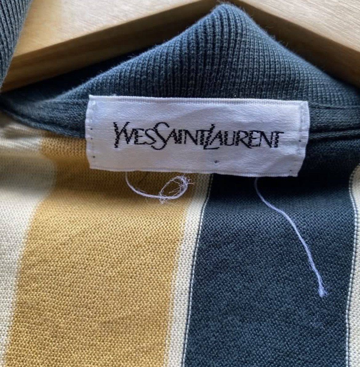 Yves Saint Laurent Rare‼️ Yves Saint Laurent Striped Multicolor Rugby Size US L / EU 52-54 / 3 - 5 Thumbnail