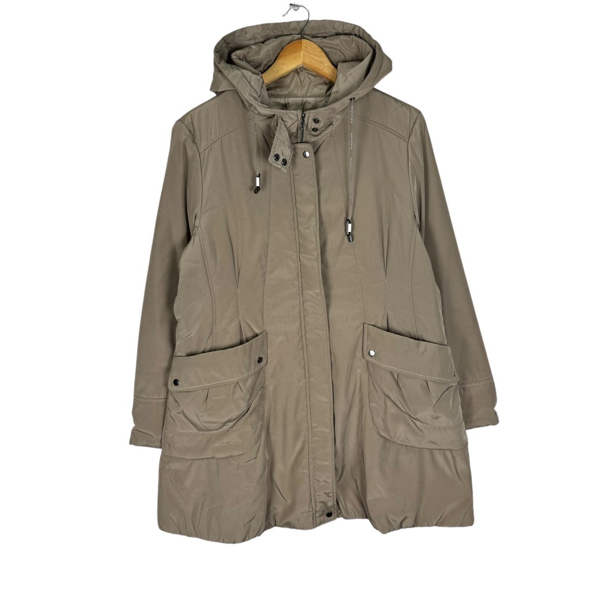 🌟BALMAIN HOODIE MONOGRAM INSIDE LONG COAT JACKET