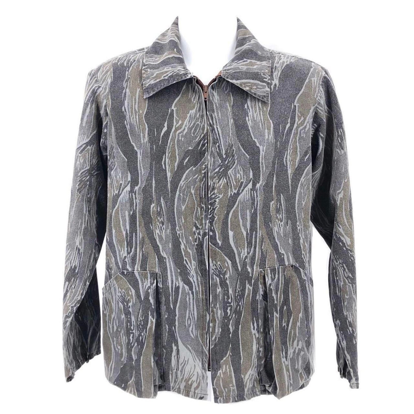 Vintage 80s camouflage shirt jacket shacket Ideal Sportswear 1980s Size US M / EU 48-50 / 2 - 1 Thumbnail
