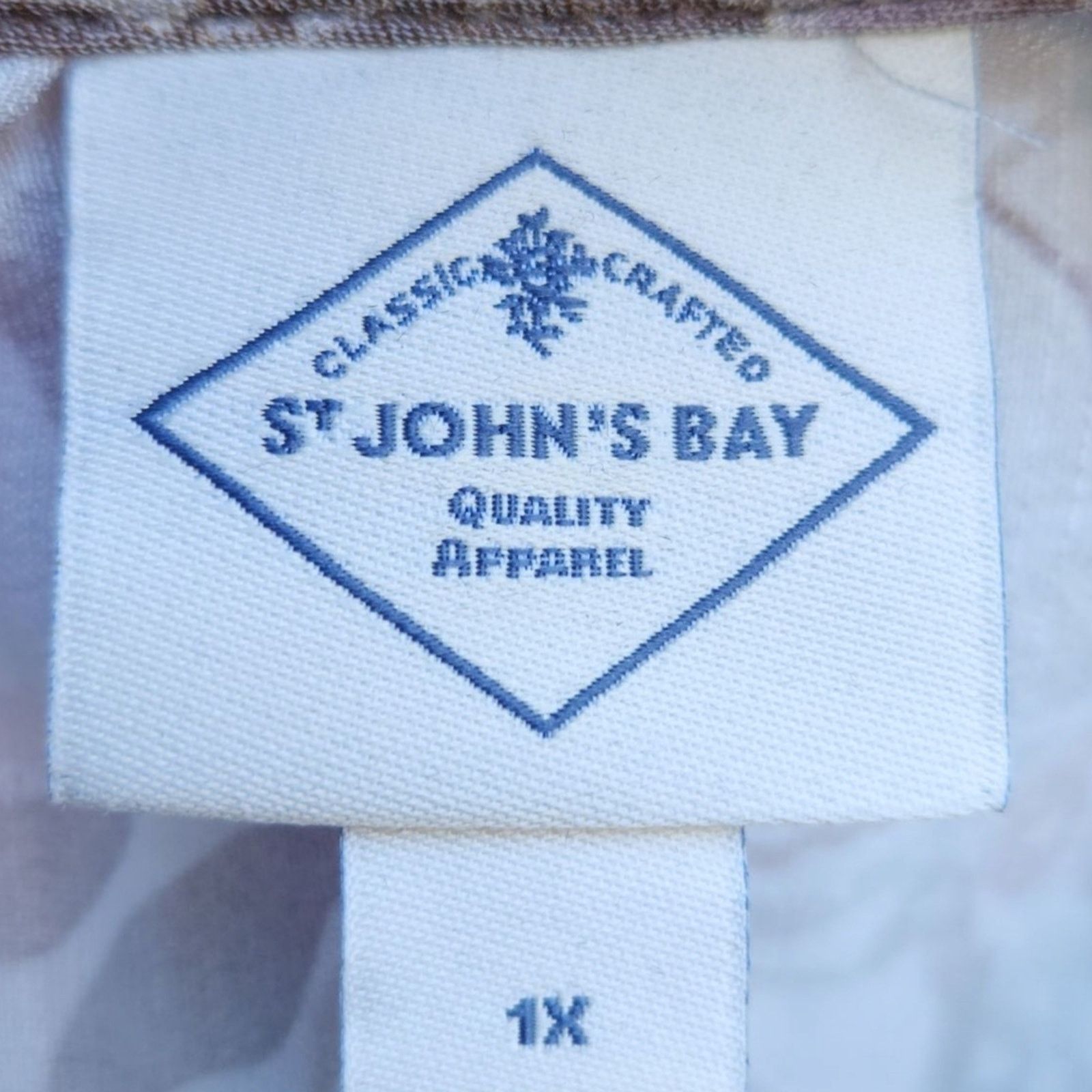 St. Johns Bay St Johns Bay 1X Tunic Coral Paisley Boho Relaxed 3/4 Sleeve Size XL / US 12-14 / IT 48-50 - 2 Thumbnail