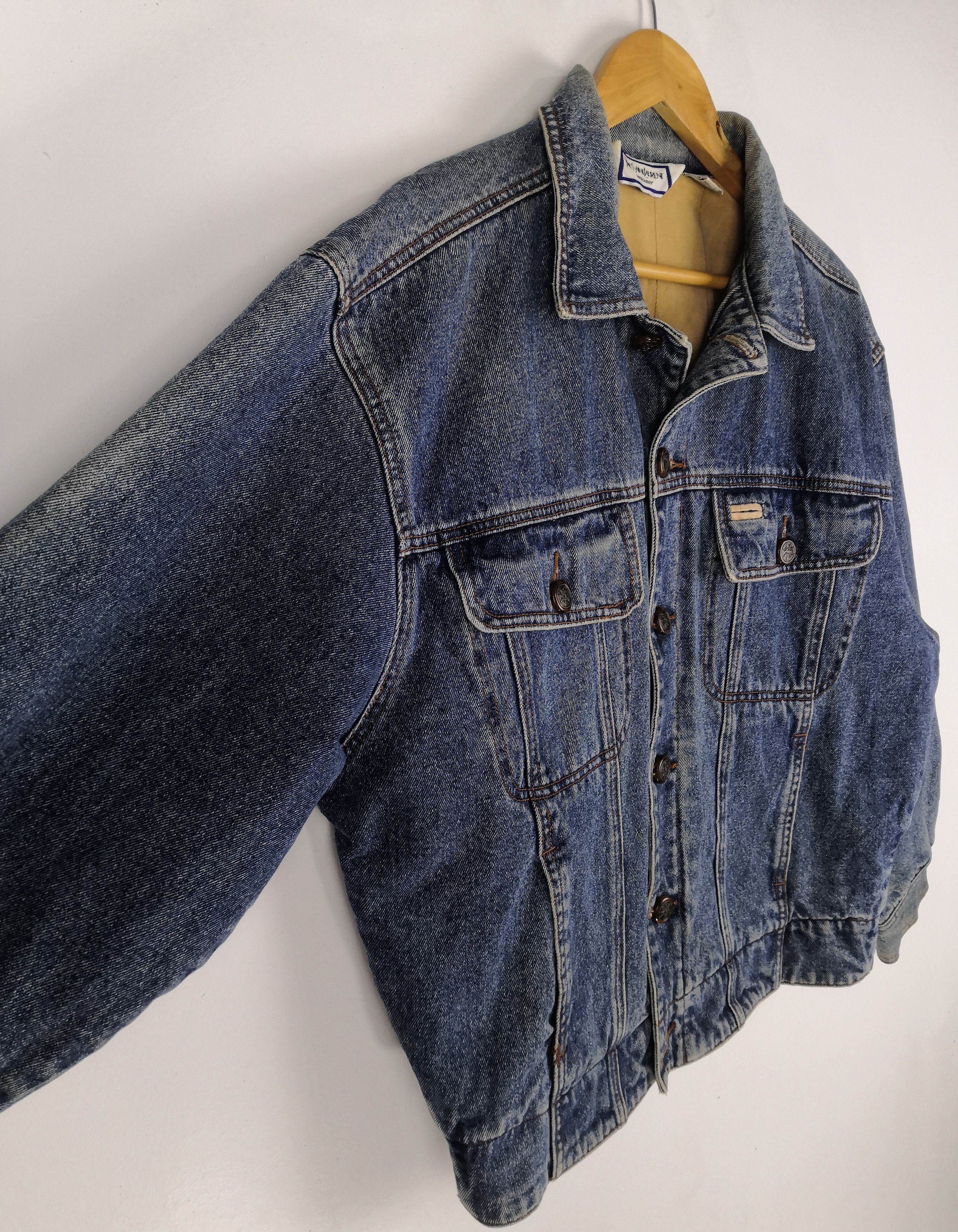 Yves Saint Laurent Vintage 90s Yves Saint Laurent Jacket YSL Denim Trucker Size US M / EU 48-50 / 2 - 4 Thumbnail