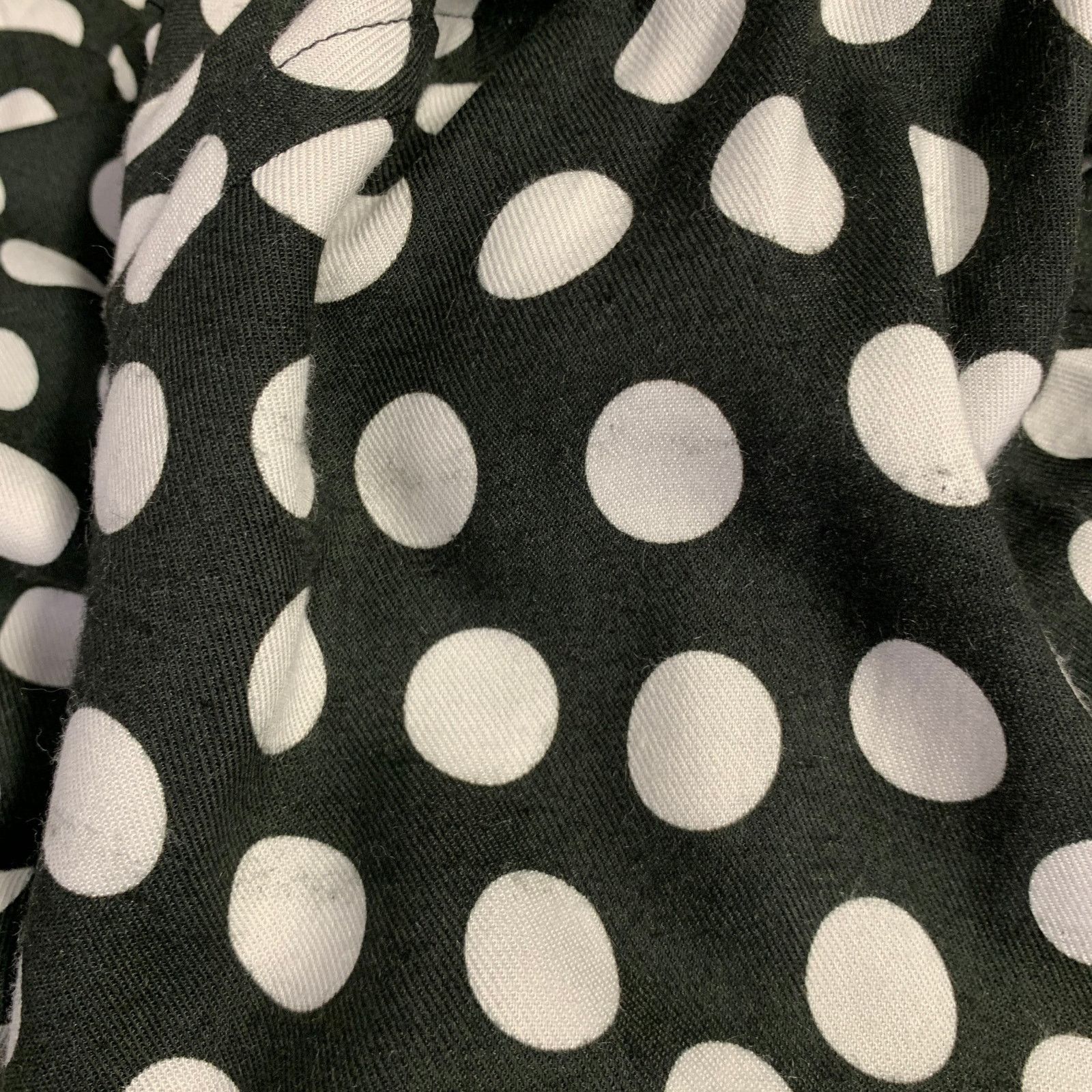 AMI AMI Black White Polka Dot Long Sleeve Shirt Size US S / EU 44-46 / 1 - 9 Thumbnail