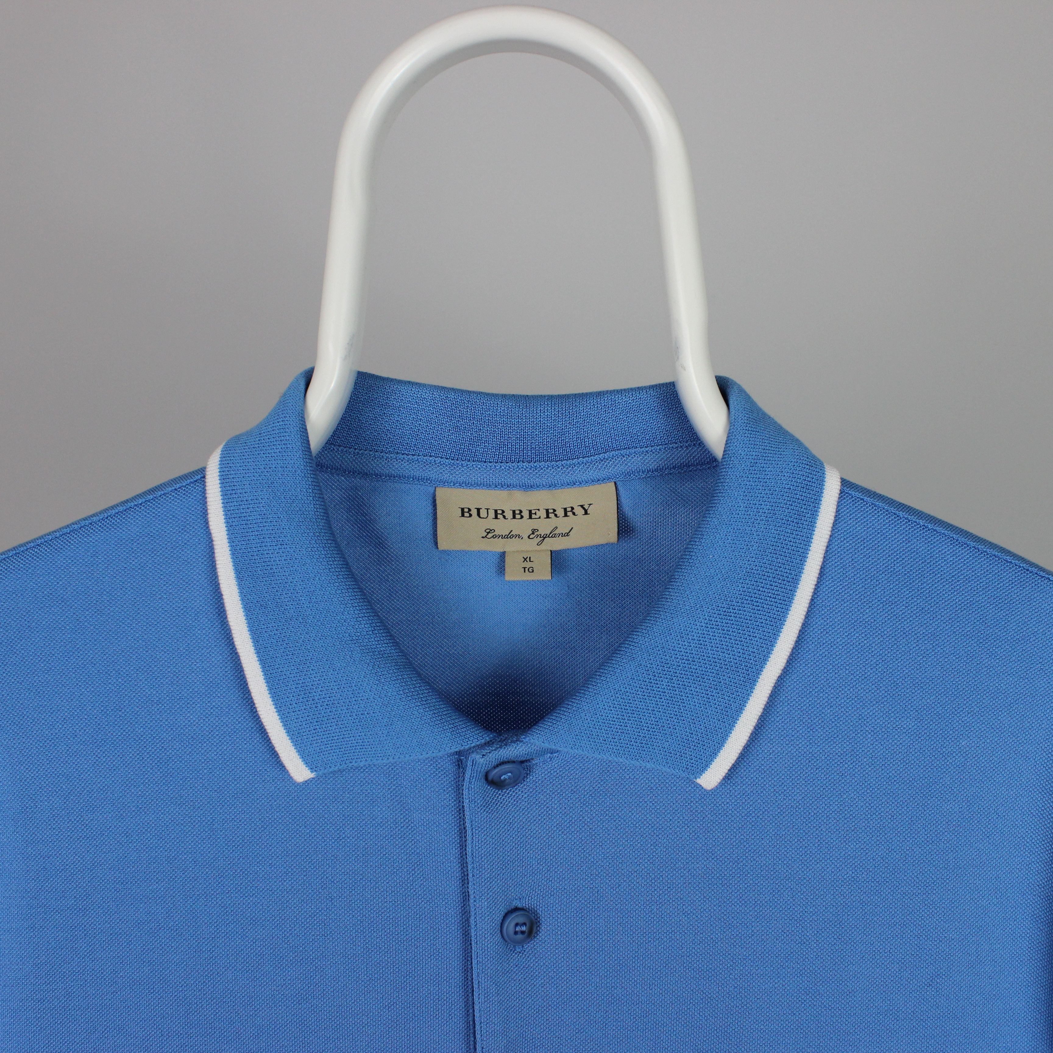 Burberry Burberry polo shirt men cotton blue L XL Size US XL / EU 56 / 4 - 3 Thumbnail