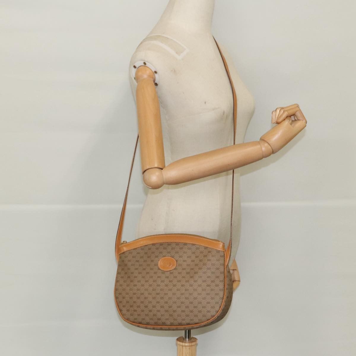 Gucci GUCCI Micro GG Canvas Shoulder Bag Beige Gold 007 87 007 87 Size ONE SIZE - 22 Thumbnail