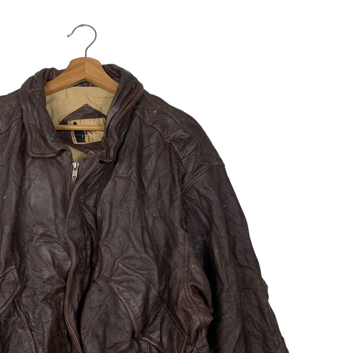 Japanese Brand Japanese Brand Rage Military Leather Jacket Size US L / EU 52-54 / 3 - 5 Thumbnail
