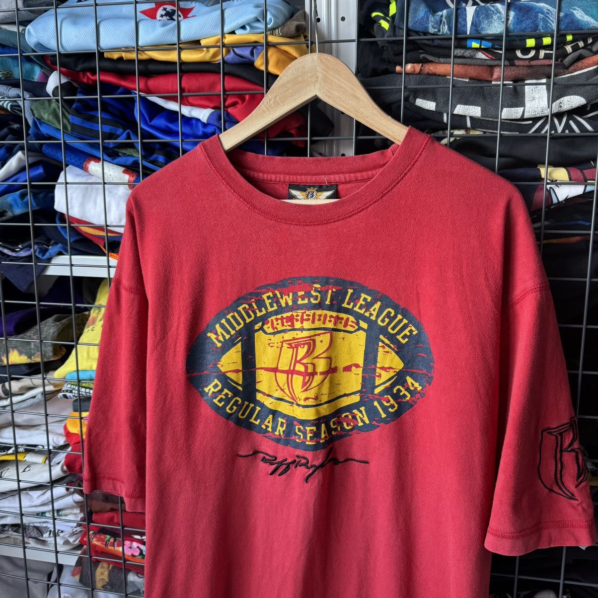 Vintage Vintage 90s Ruff Ryders MiddleWest League T-shirt Size US L / EU 52-54 / 3 - 4 Thumbnail