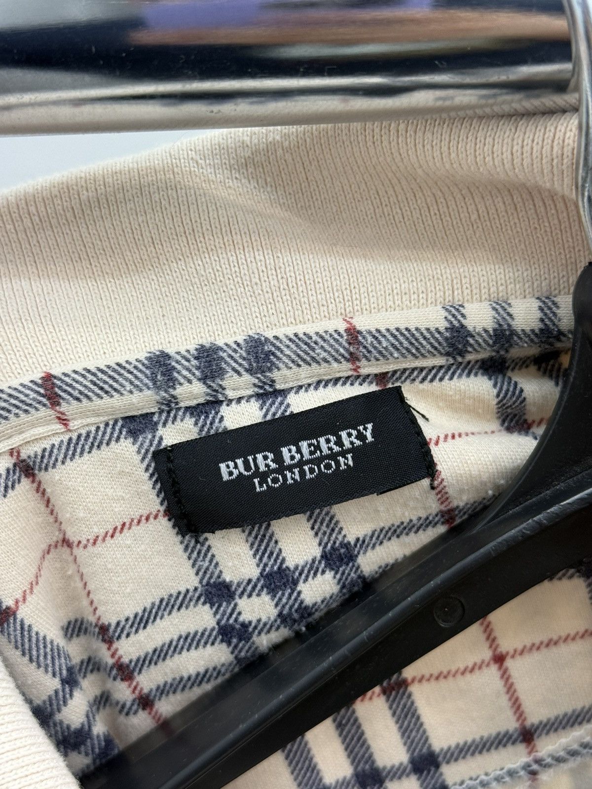 Burberry Burberry Nova Check Cotton Polo Size L / US 10 / IT 46 - 3 Thumbnail